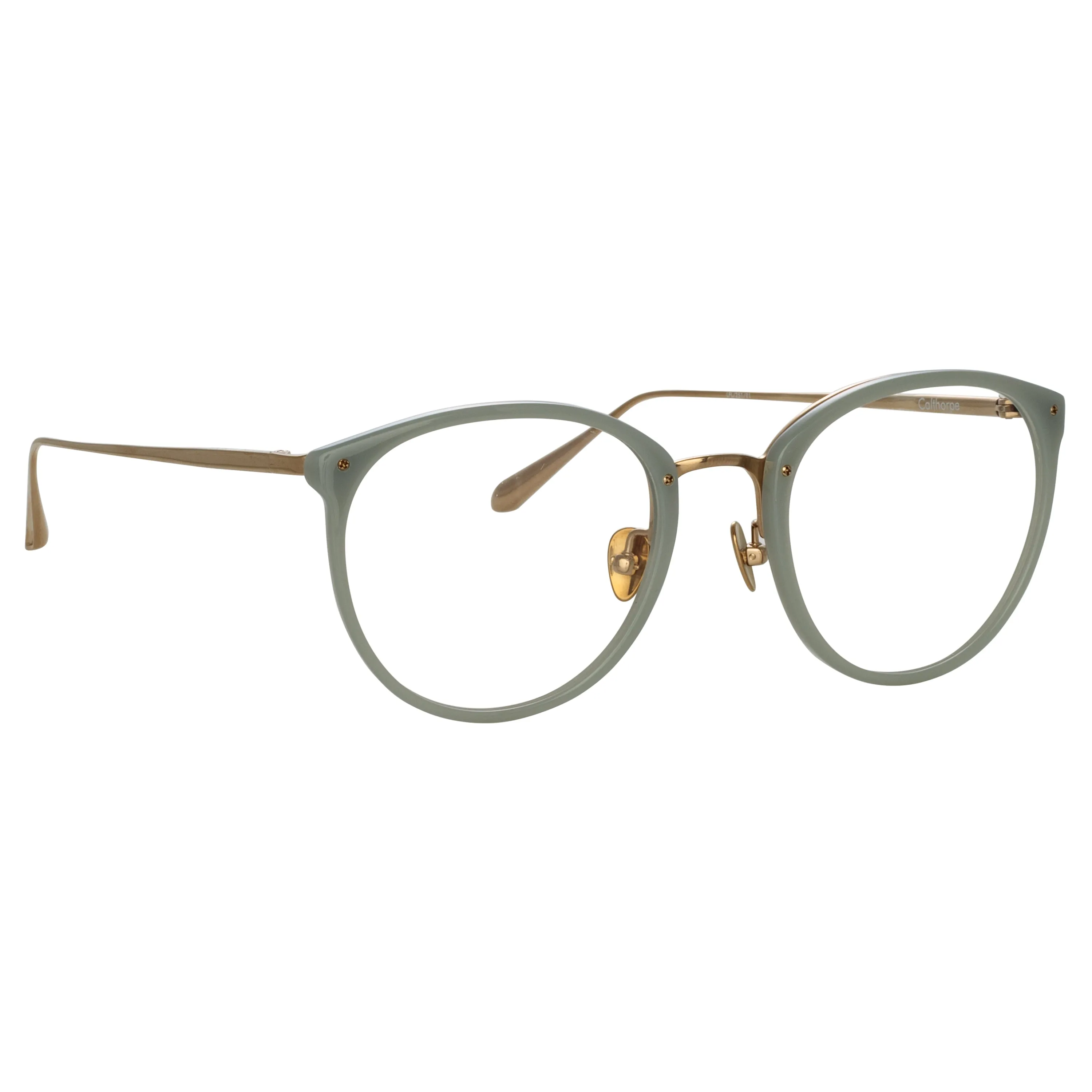 Calthorpe Oval Optical Frame in Steel sold by Linda Farrow product image thumbnail 3