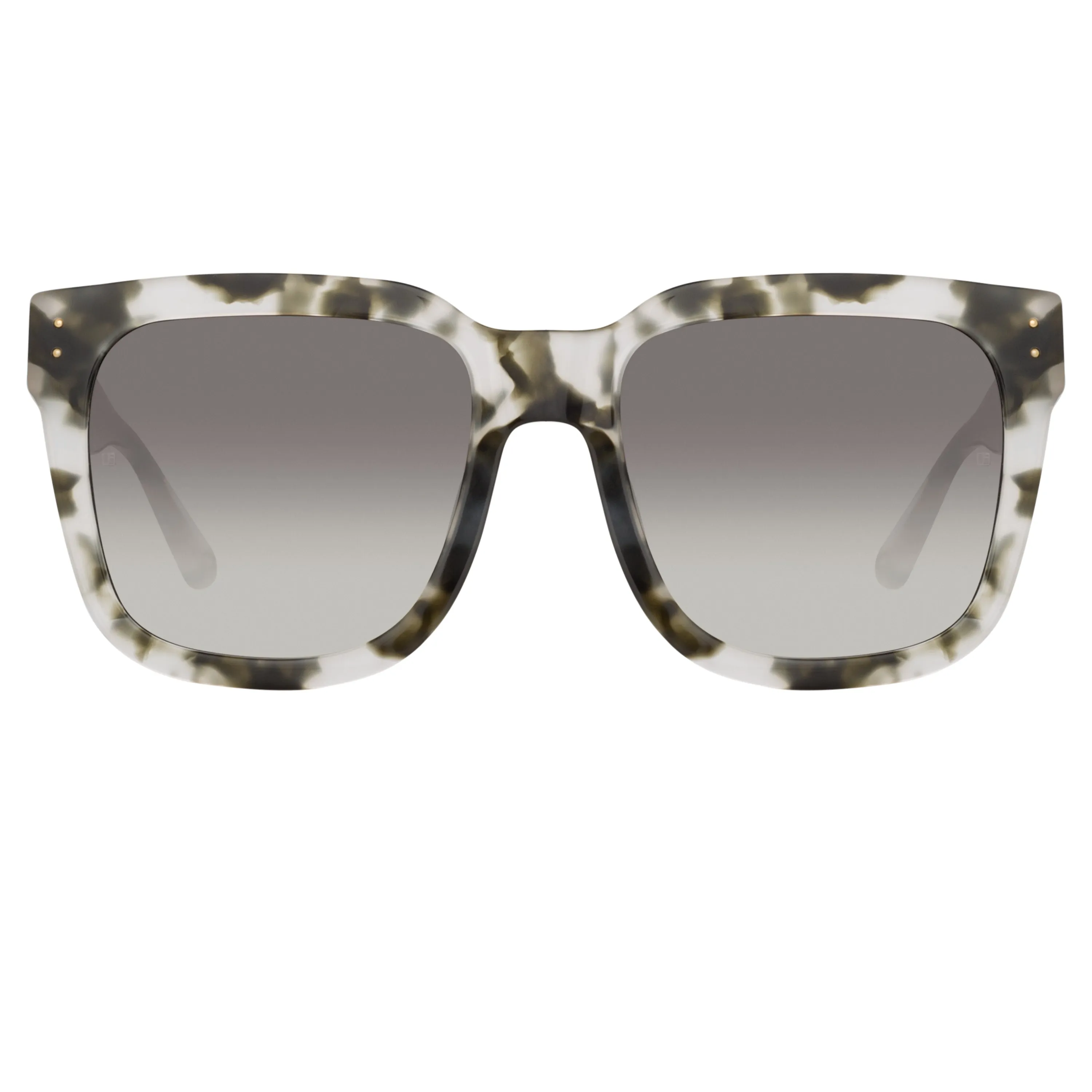 Freya D-Frame Sunglasses in Black and Grey Tortoiseshell sold by Linda Farrow product image thumbnail 2
