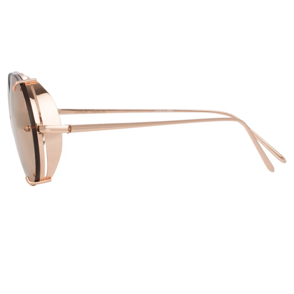 Linda Farrow 730 C3 Oval Sunglasses sold by Linda Farrow product image thumbnail 3