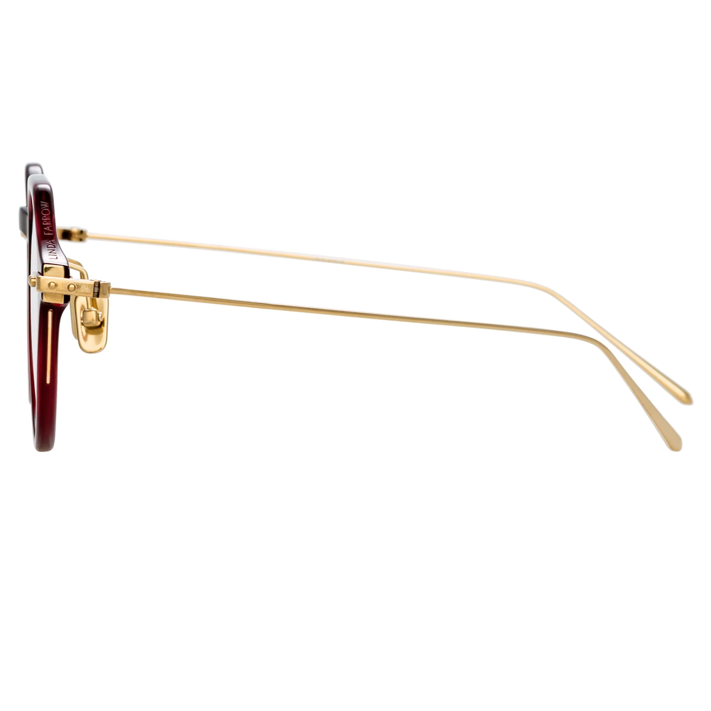 Linda Farrow Linear Wren in Burgundy sold by Linda Farrow product image thumbnail 3