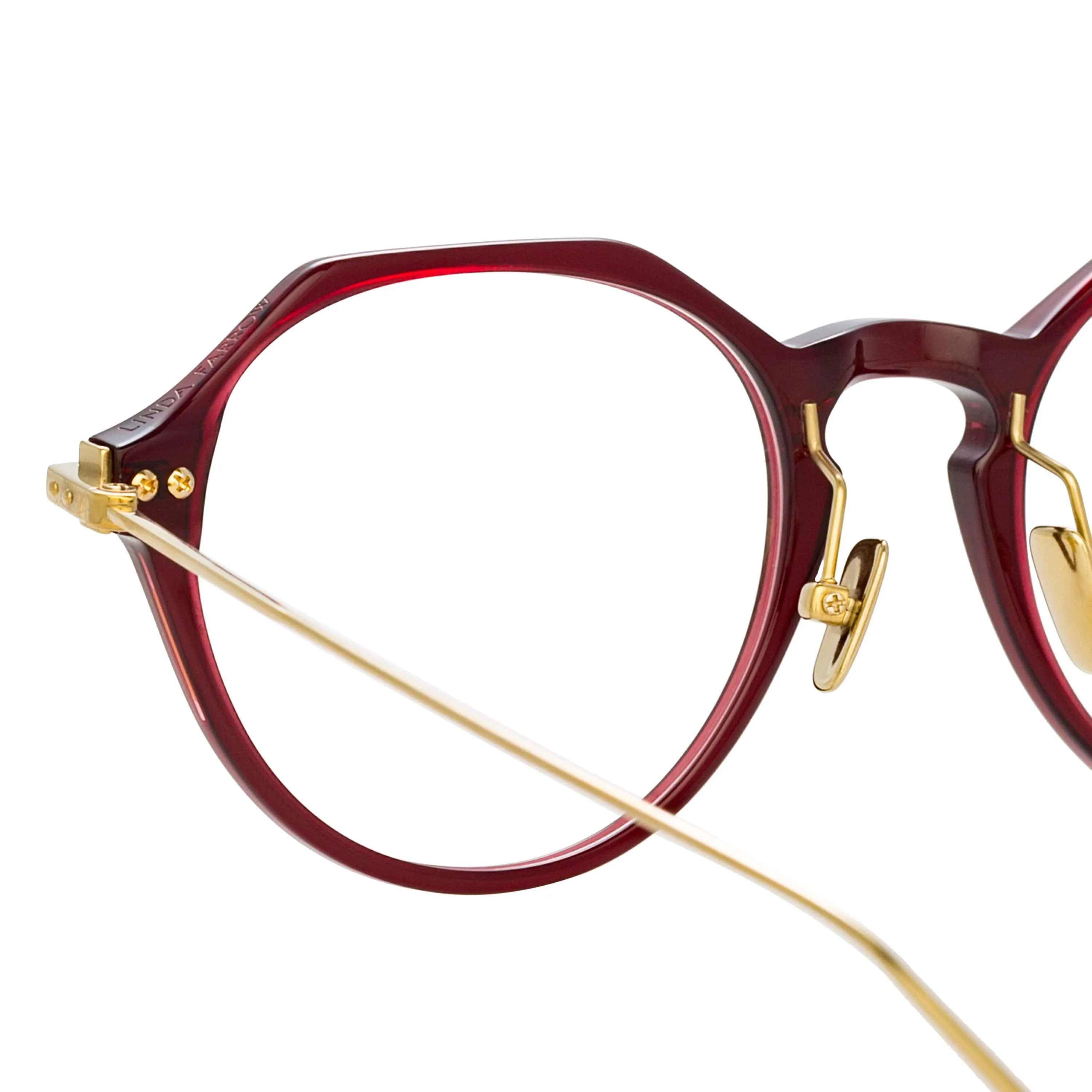 Linda Farrow Linear Wren in Burgundy sold by Linda Farrow product image thumbnail 4