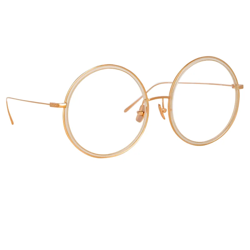 Alesia A Round Sunglasses in Ash sold by Linda Farrow
