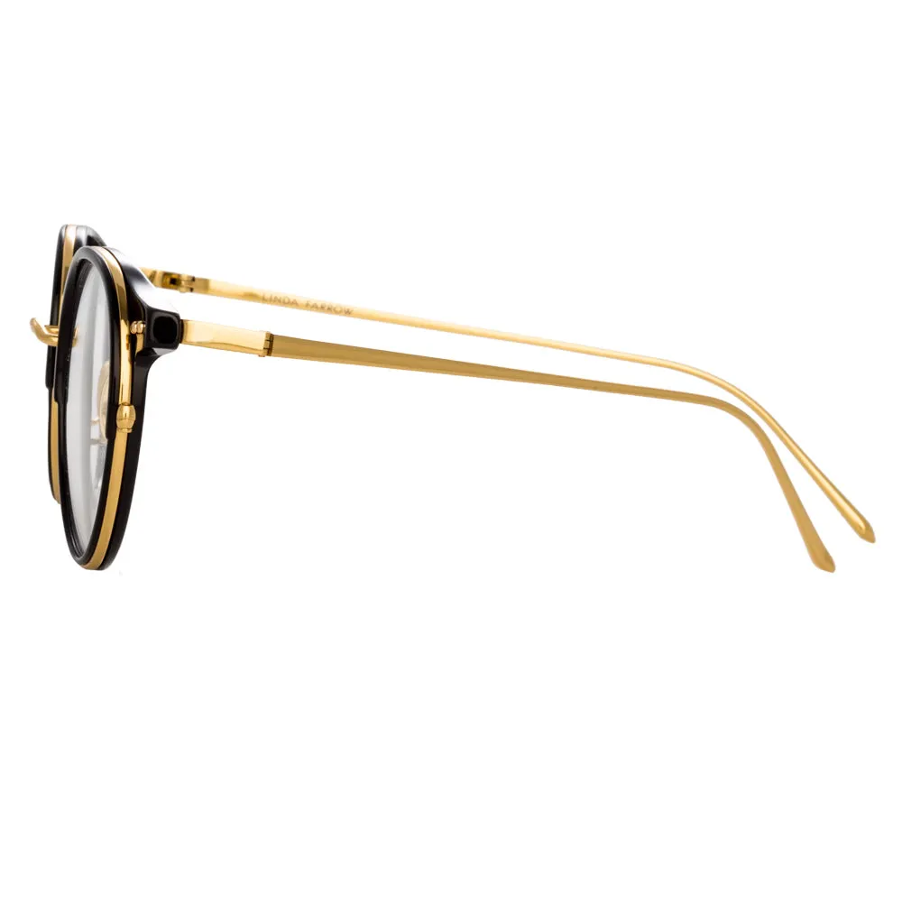 Linda Farrow Beni C9 Oval Optical Frame sold by Linda Farrow product image thumbnail 3