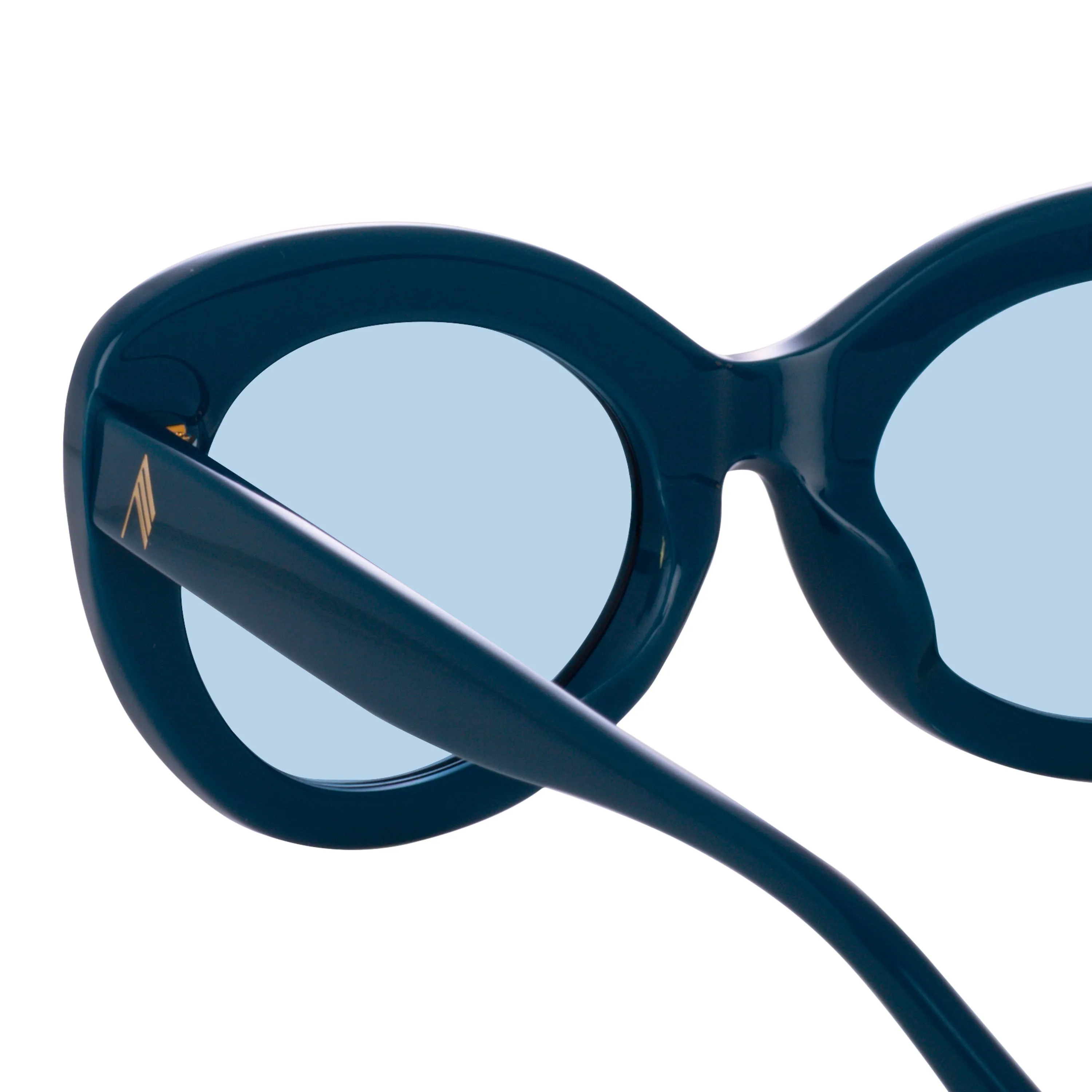 Agnes Cat Eye Sunglasses in Turquoise sold by Linda Farrow product image thumbnail 4