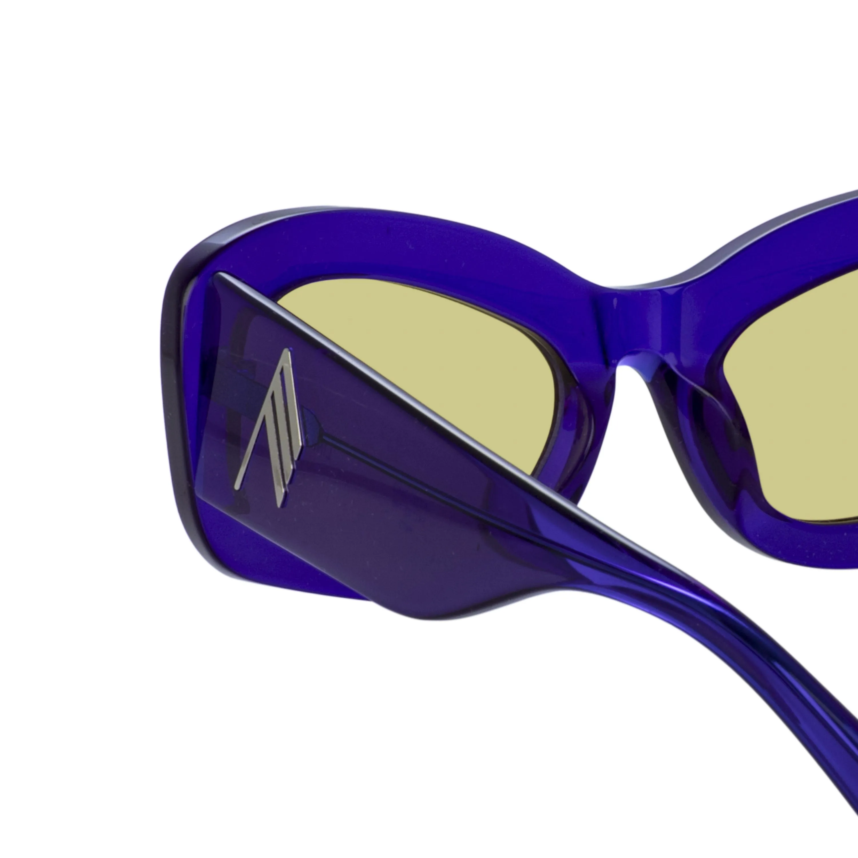 The Attico Harry Cat Eye Sunglasses in Purple sold by Linda Farrow product image thumbnail 4
