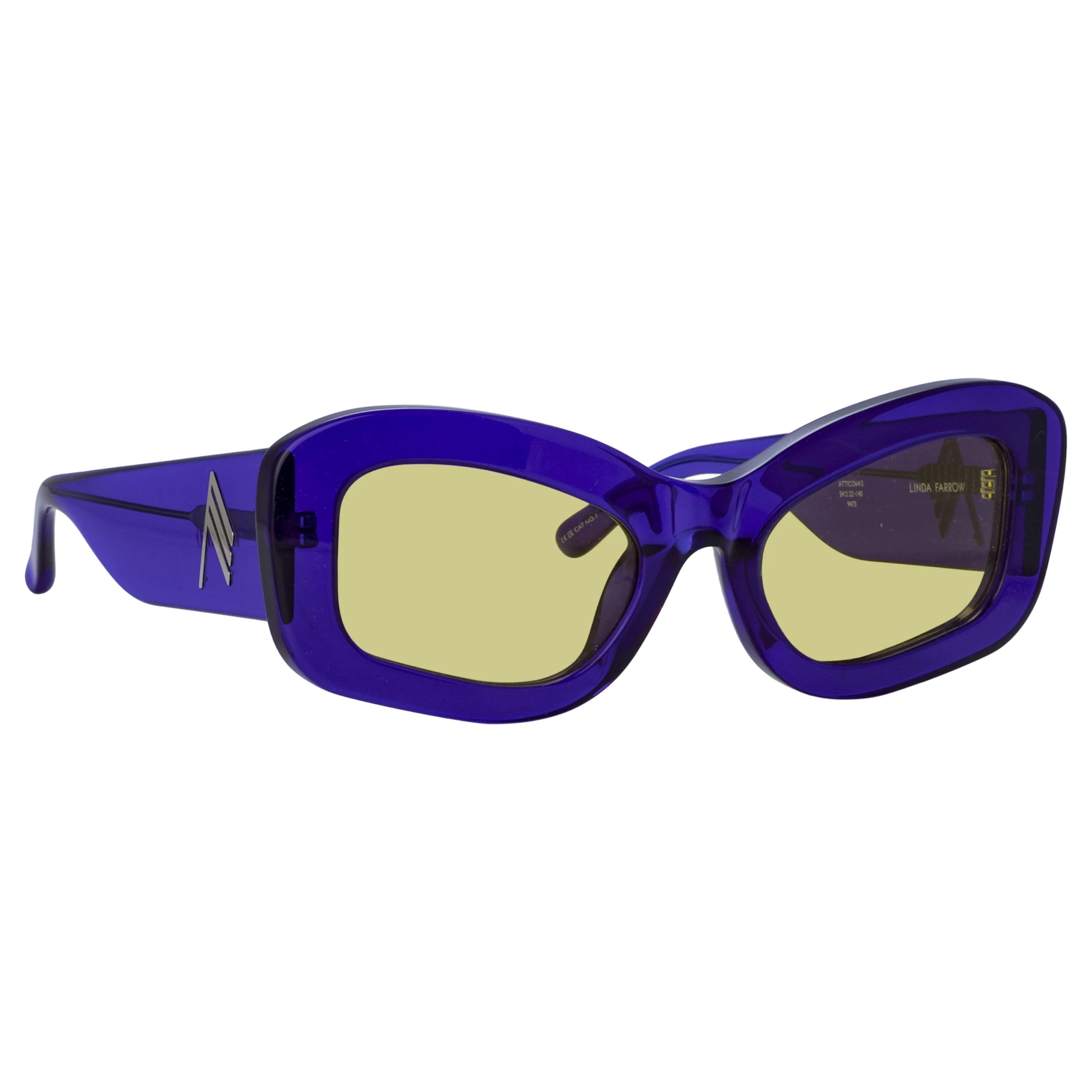 The Attico Harry Cat Eye Sunglasses in Purple sold by Linda Farrow product image thumbnail 5
