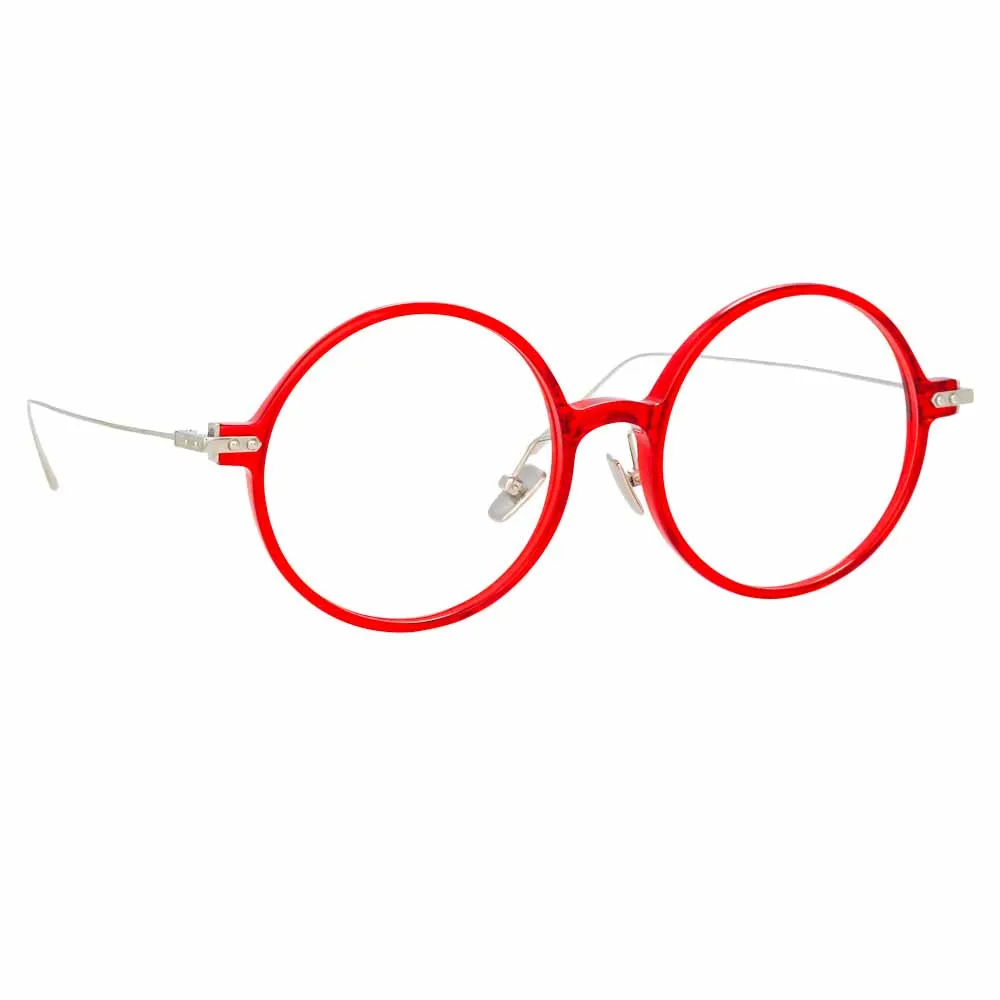 Linda Farrow Linear Savoye C6 Round Optical Frame sold by Linda Farrow product image thumbnail 2