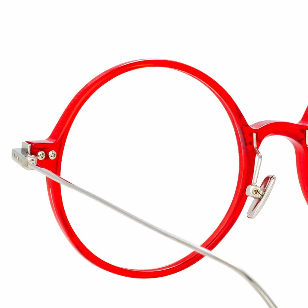 Linda Farrow Linear Savoye C6 Round Optical Frame sold by Linda Farrow product image thumbnail 3