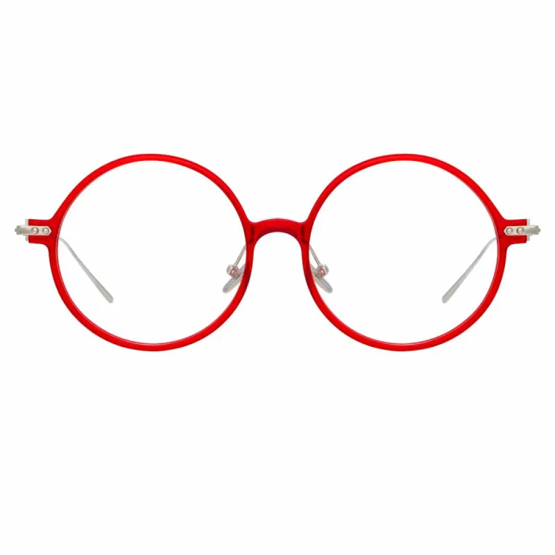 Linda Farrow Linear Savoye C6 Round Optical Frame sold by Linda Farrow