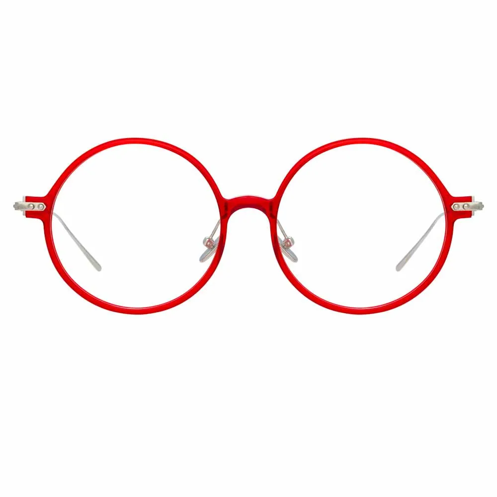 Linda Farrow Linear Savoye C6 Round Optical Frame sold by Linda Farrow