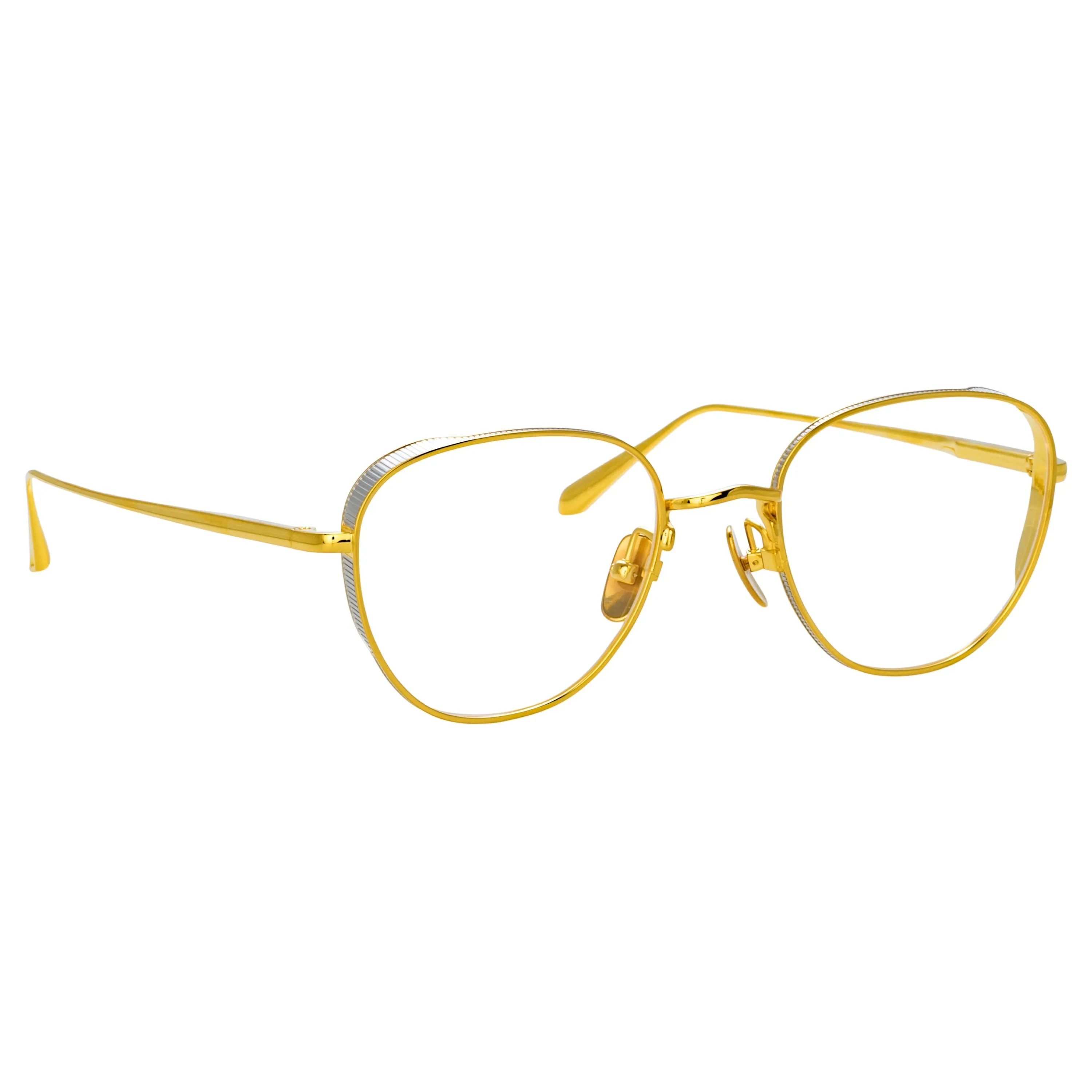 Hardy Oval Optical Frame in Yellow Gold sold by Linda Farrow product image thumbnail 5