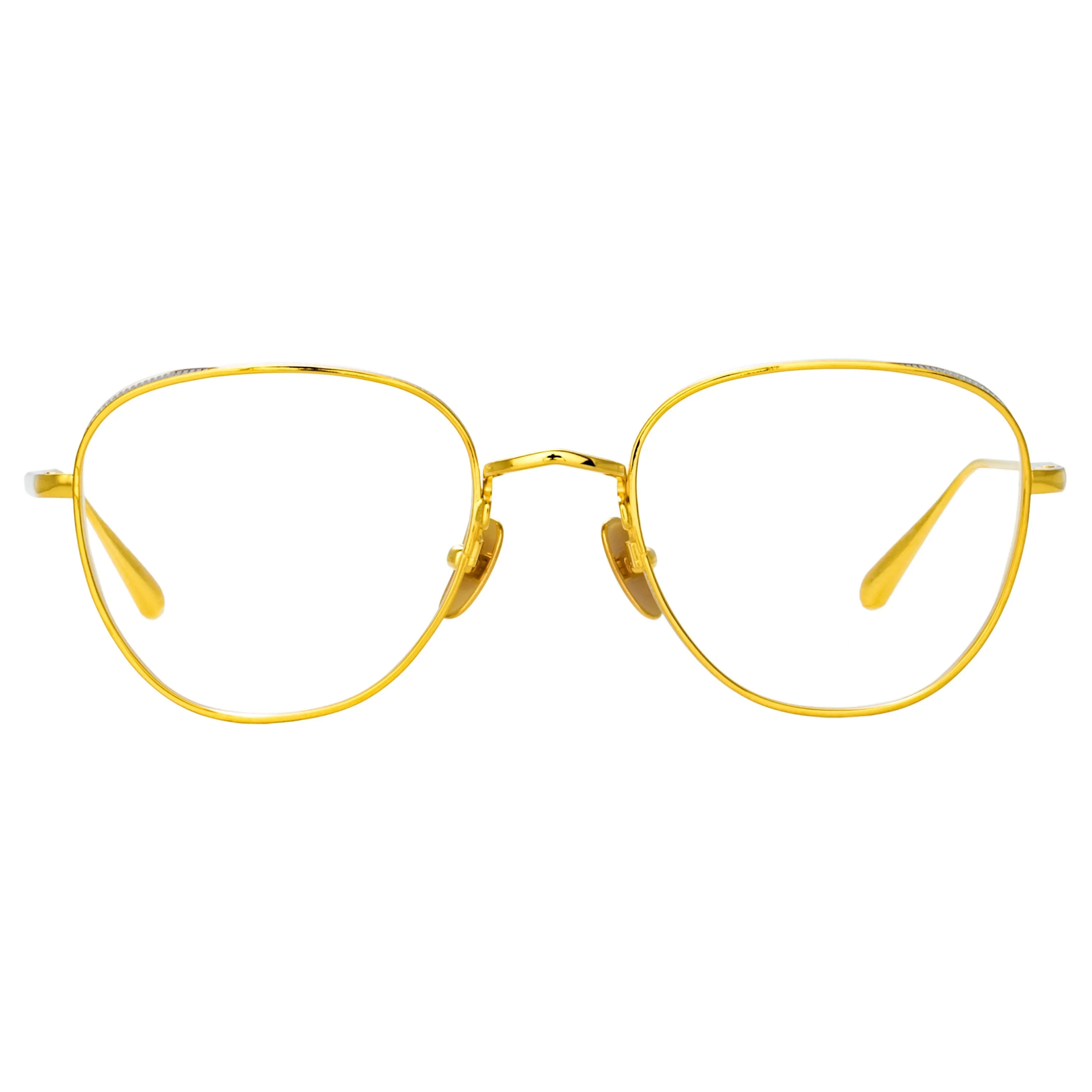 Hardy Oval Optical Frame in Yellow Gold sold by Linda Farrow product image thumbnail 2