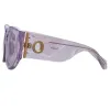 Debbie D-Frame Sunglasses in Lilac sold by Linda Farrow