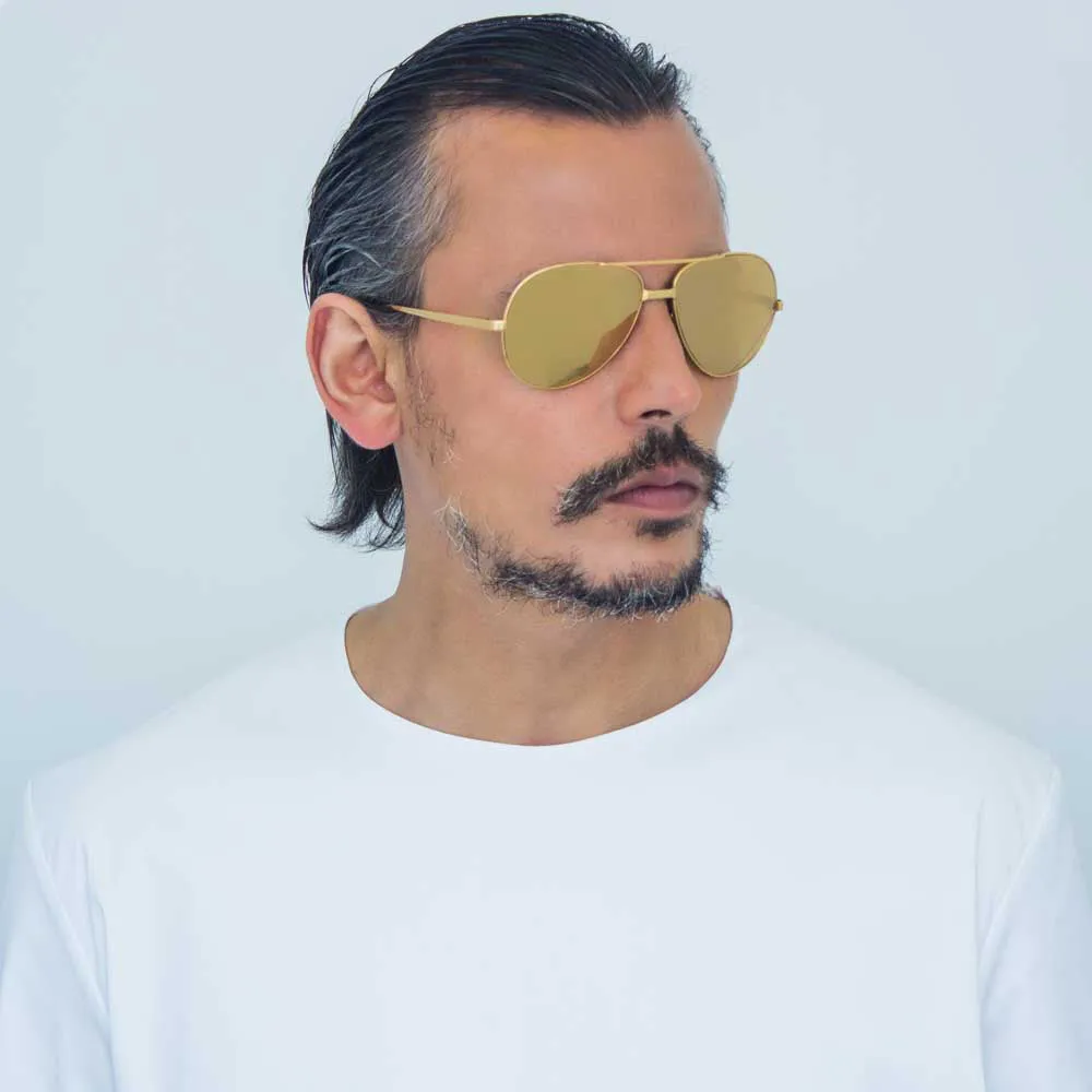 Linda Farrow 128 C11 Aviator Sunglasses sold by Linda Farrow product image thumbnail 5