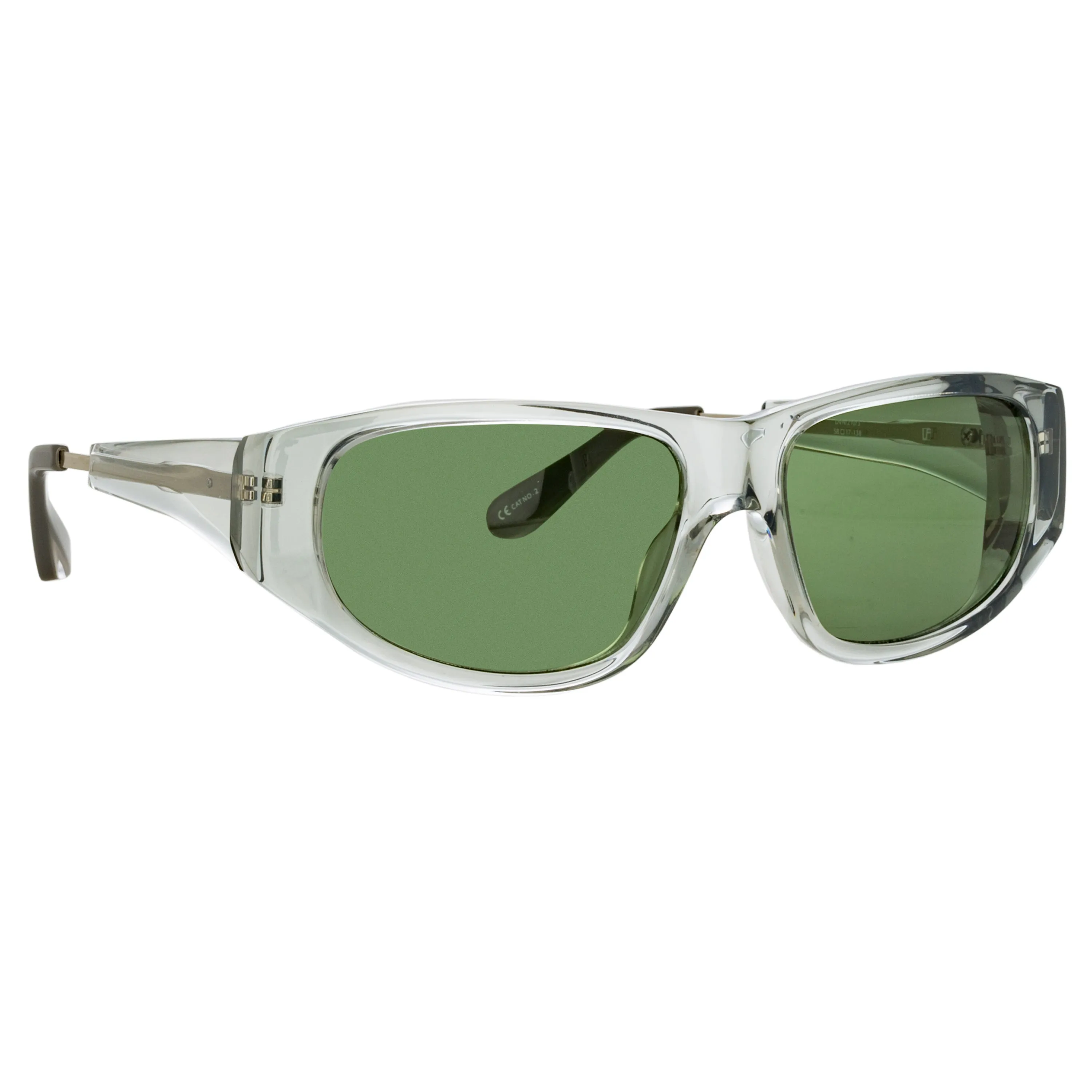 Dries Van Noten D-Frame Sunglasses in Grey sold by Linda Farrow