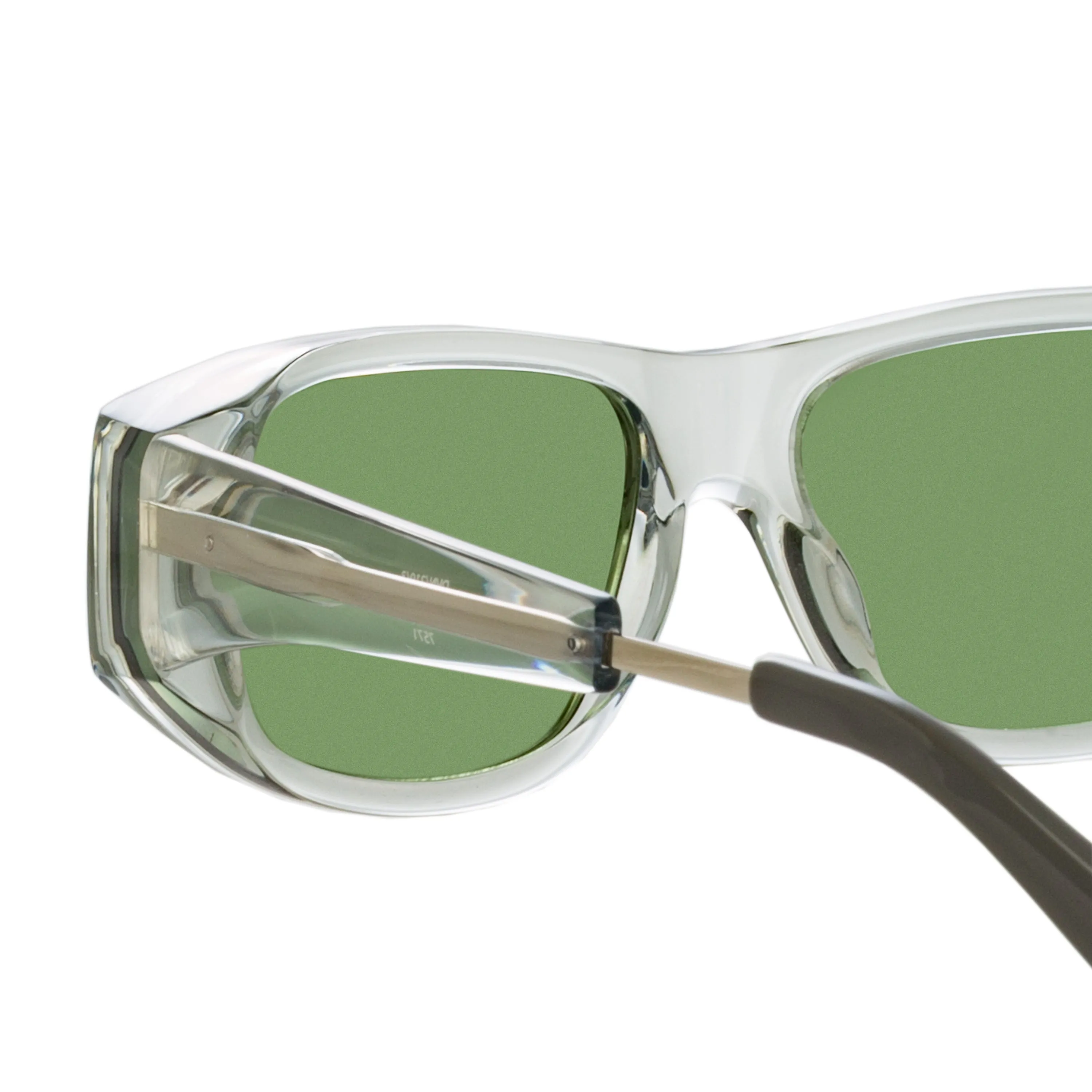 Dries Van Noten D-Frame Sunglasses in Grey sold by Linda Farrow product image thumbnail 4