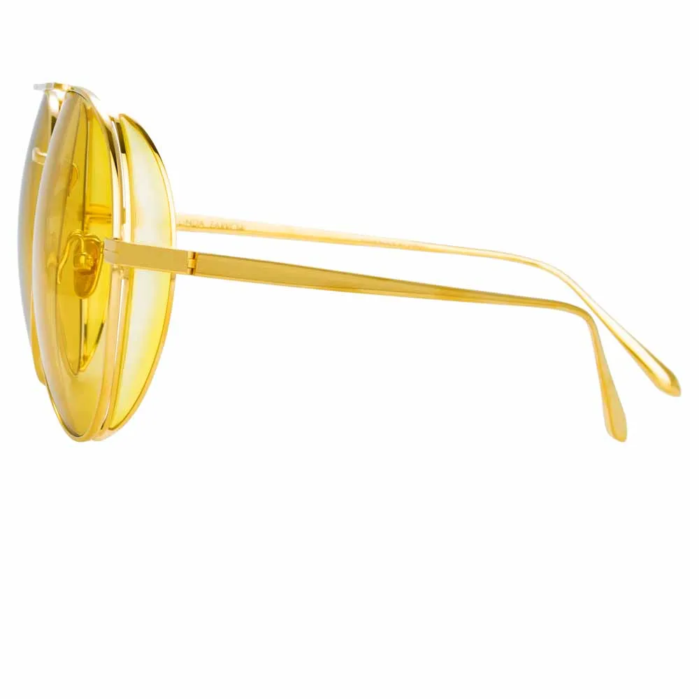 Linda Farrow Ace C6 Aviator Sunglasses sold by Linda Farrow product image thumbnail 3