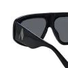 The Attico Milano Oversized Sunglasses in Black sold by Linda Farrow