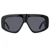 The Attico Milano Oversized Sunglasses in Black sold by Linda Farrow