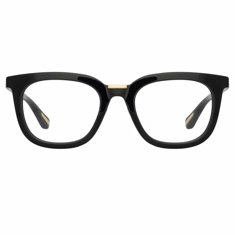 Burton Optical D-Frame in Black sold by Linda Farrow
