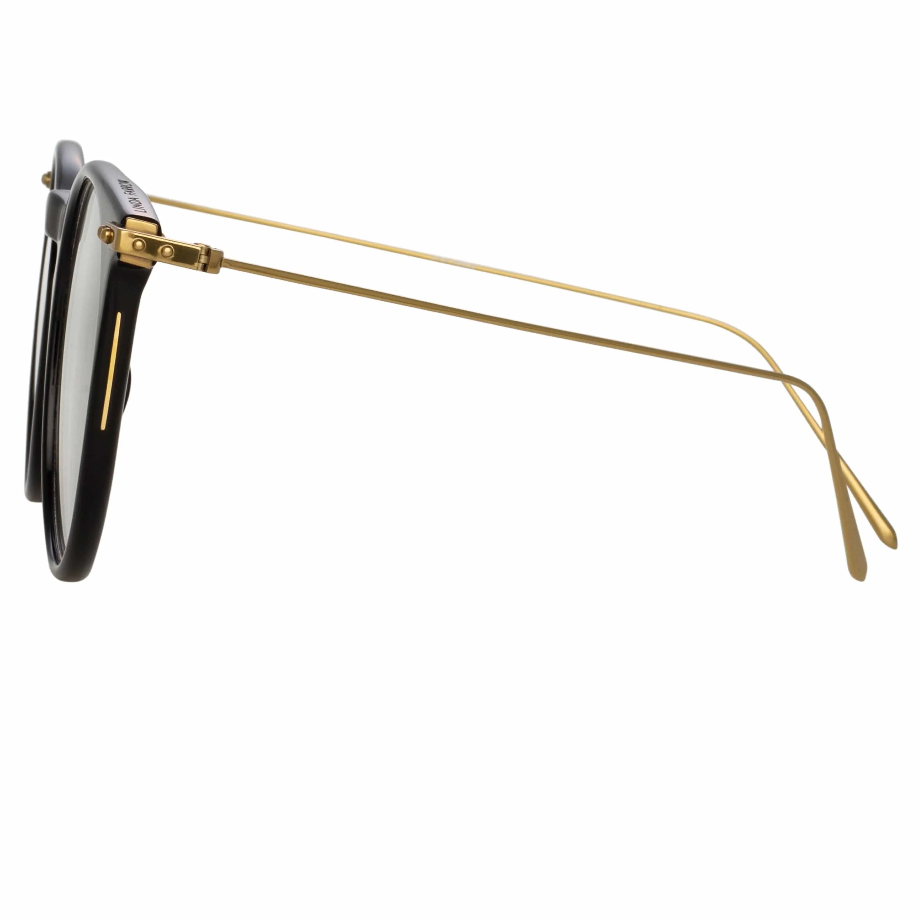 Ellis Oval Optical Frame in Black sold by Linda Farrow product image thumbnail 4