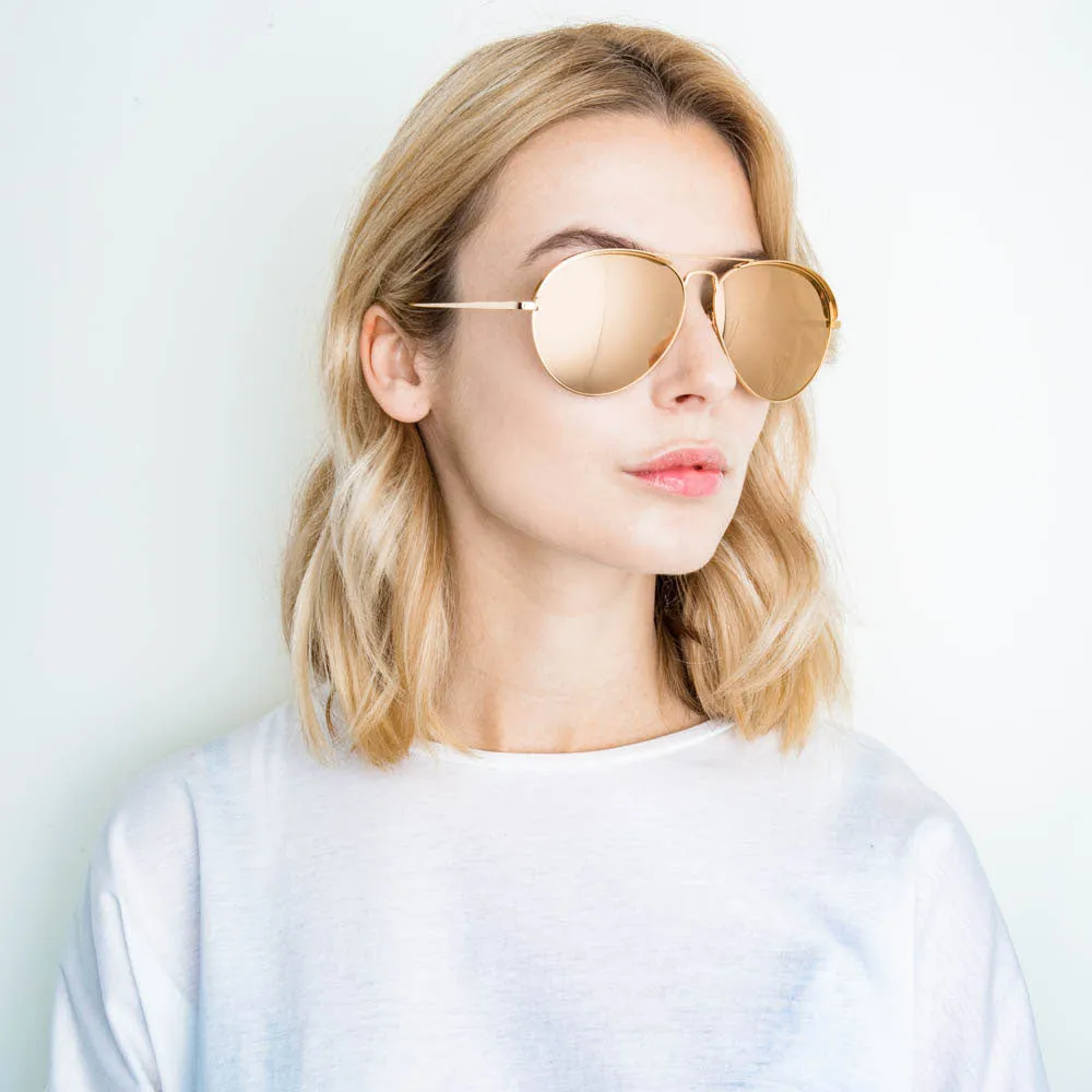 Linda Farrow 594 C1 Aviator Sunglasses sold by Linda Farrow product image thumbnail 5