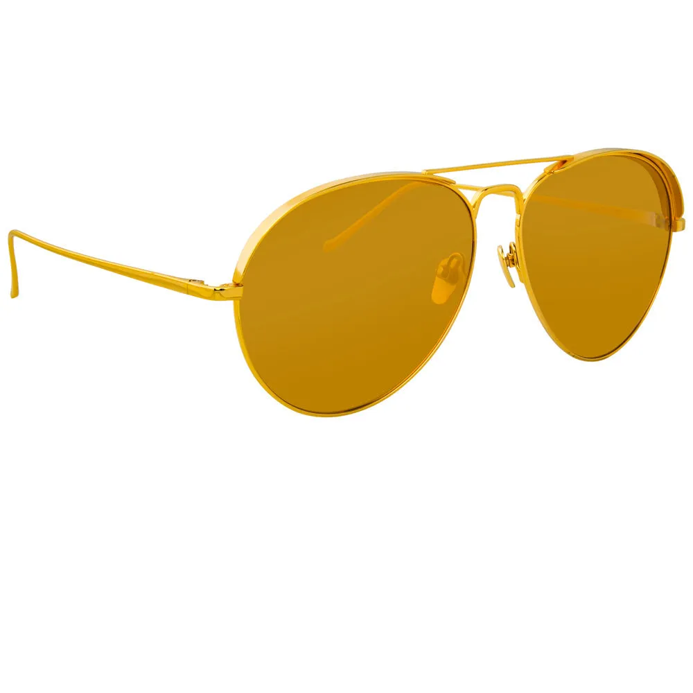 Linda Farrow 594 C1 Aviator Sunglasses sold by Linda Farrow product image thumbnail 2