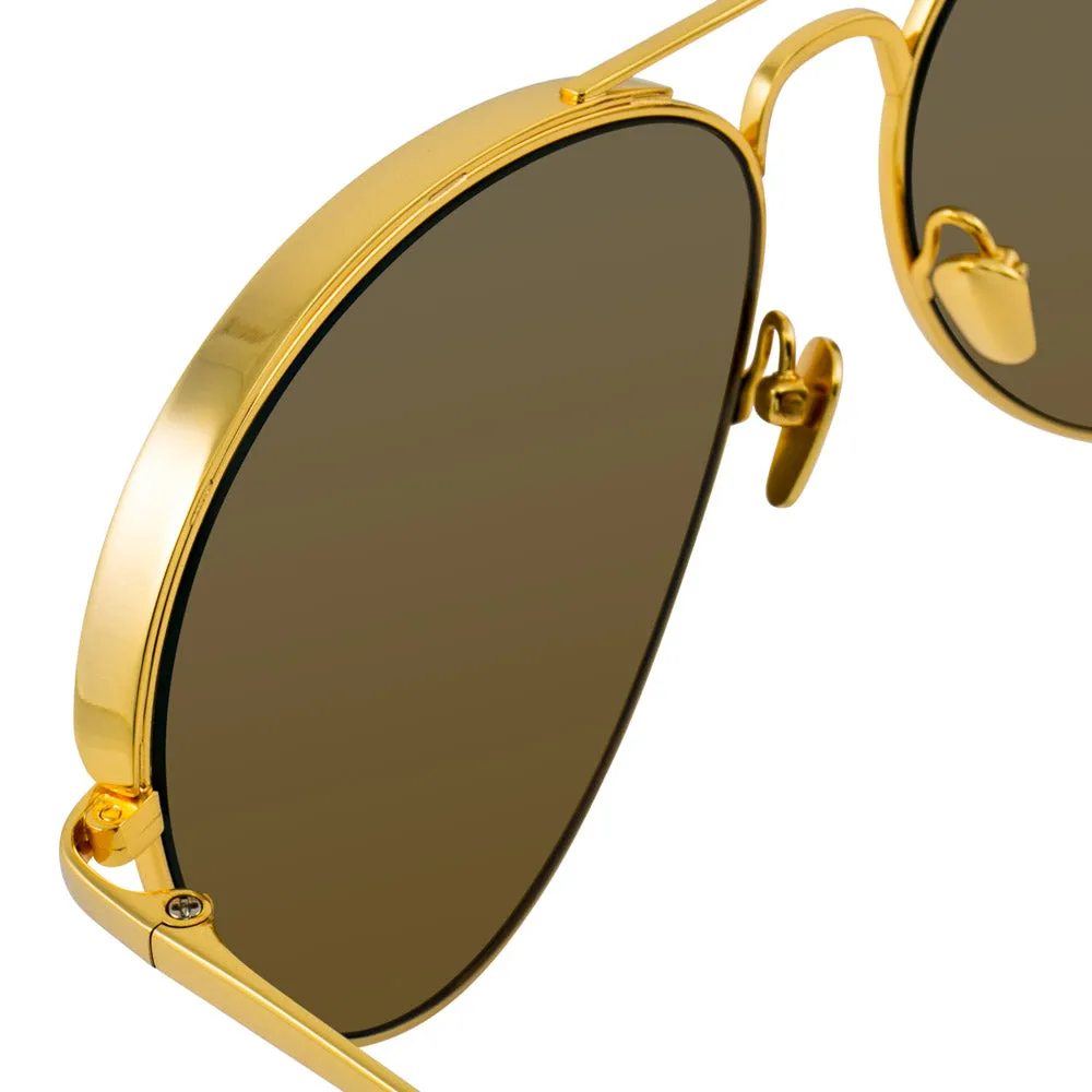 Linda Farrow 594 C1 Aviator Sunglasses sold by Linda Farrow product image thumbnail 4