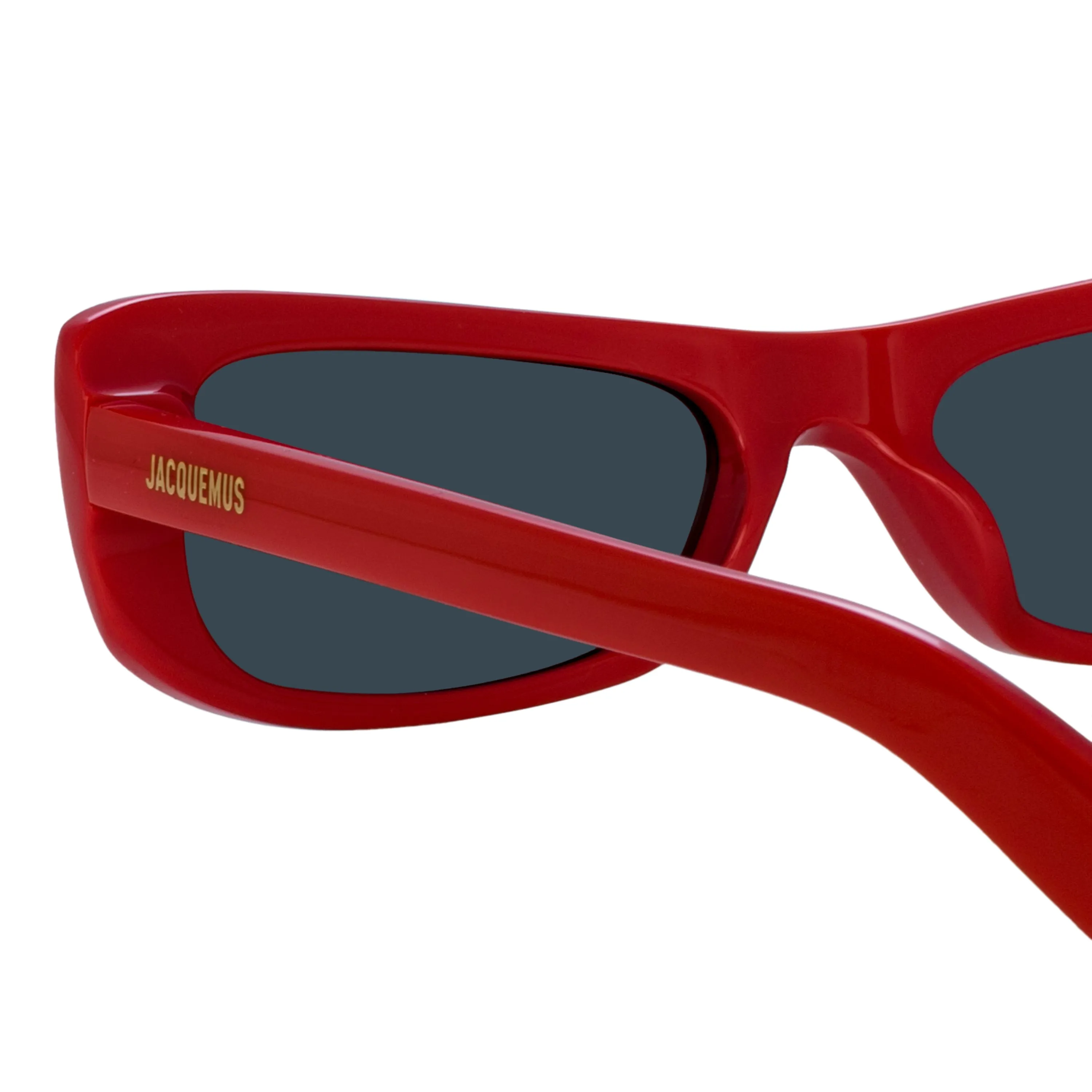Capri Rectangular Sunglasses in Red by Jacquemus sold by Linda Farrow product image thumbnail 5