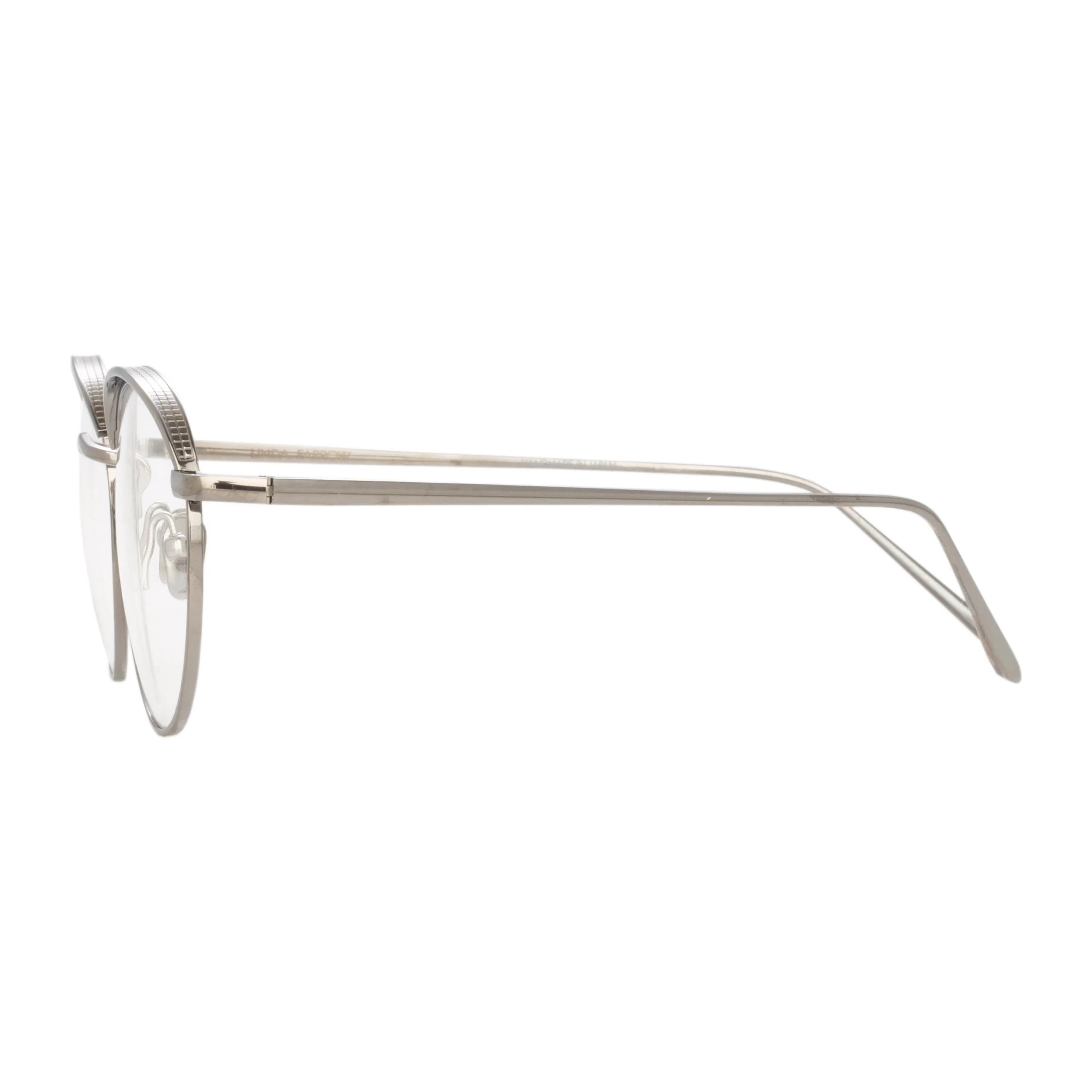 The Marlon | Oval Optical Frame in White Gold (C6) sold by Linda Farrow product image thumbnail 5