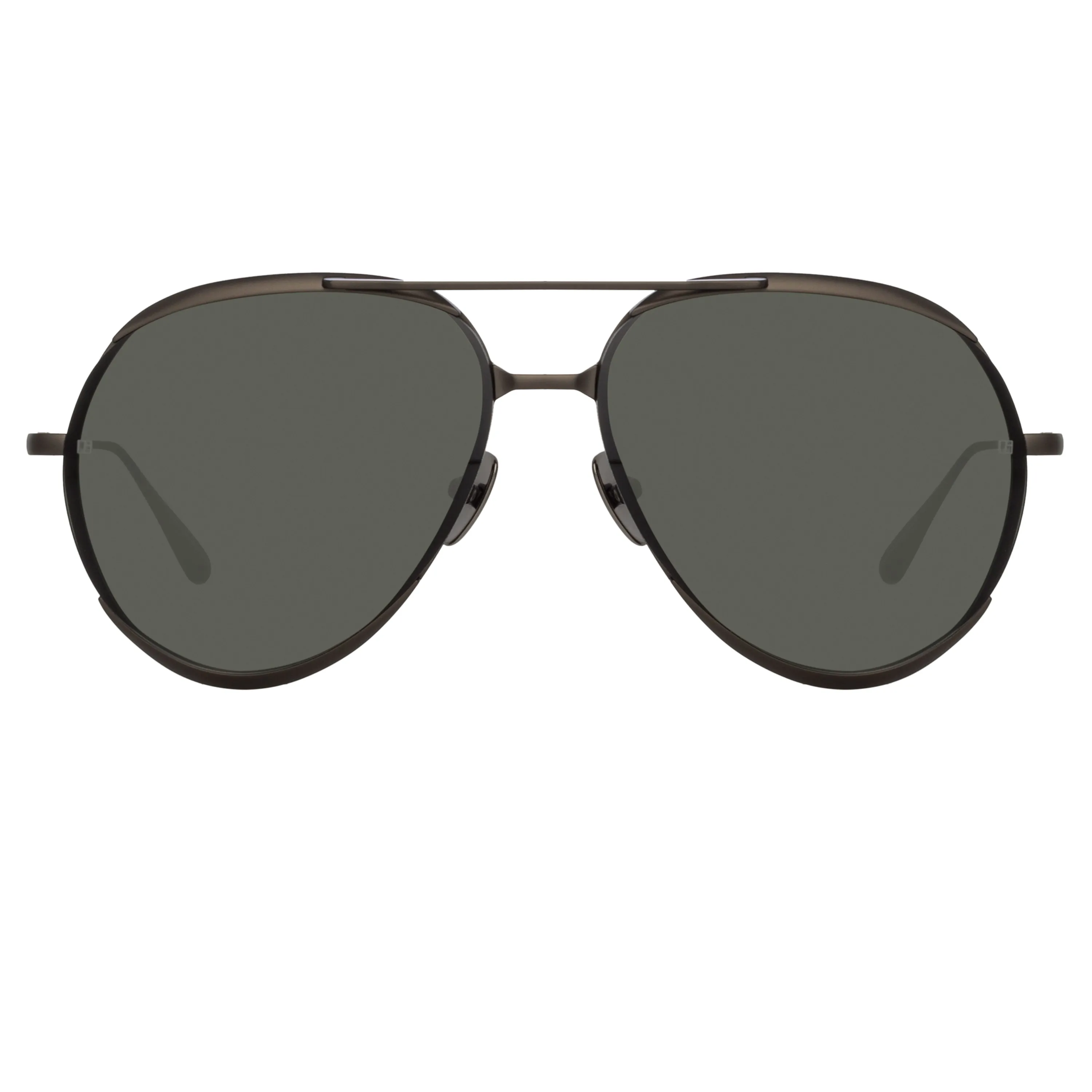 Matisse Aviator Sunglasses in Nickel sold by Linda Farrow product image thumbnail 2