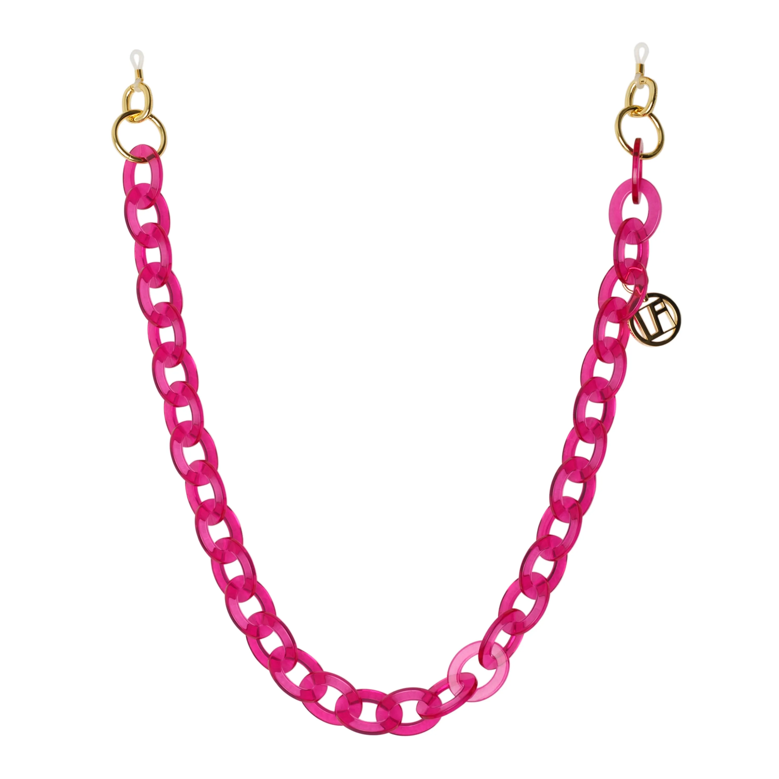 Fuchsia Oval Link Chain sold by Linda Farrow product image thumbnail 2