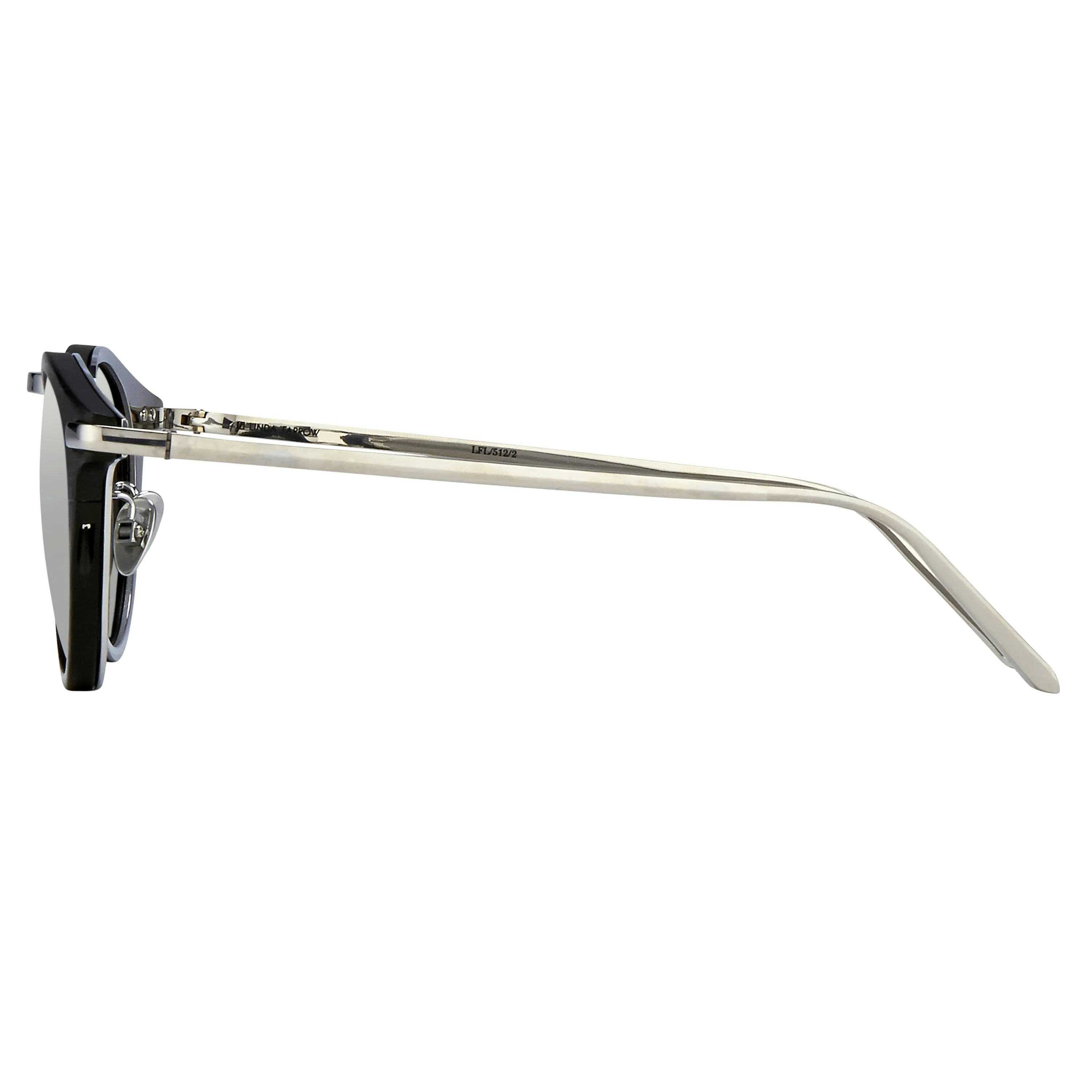 Linda Farrow 512 C2 Oval Sunglasses sold by Linda Farrow product image thumbnail 3