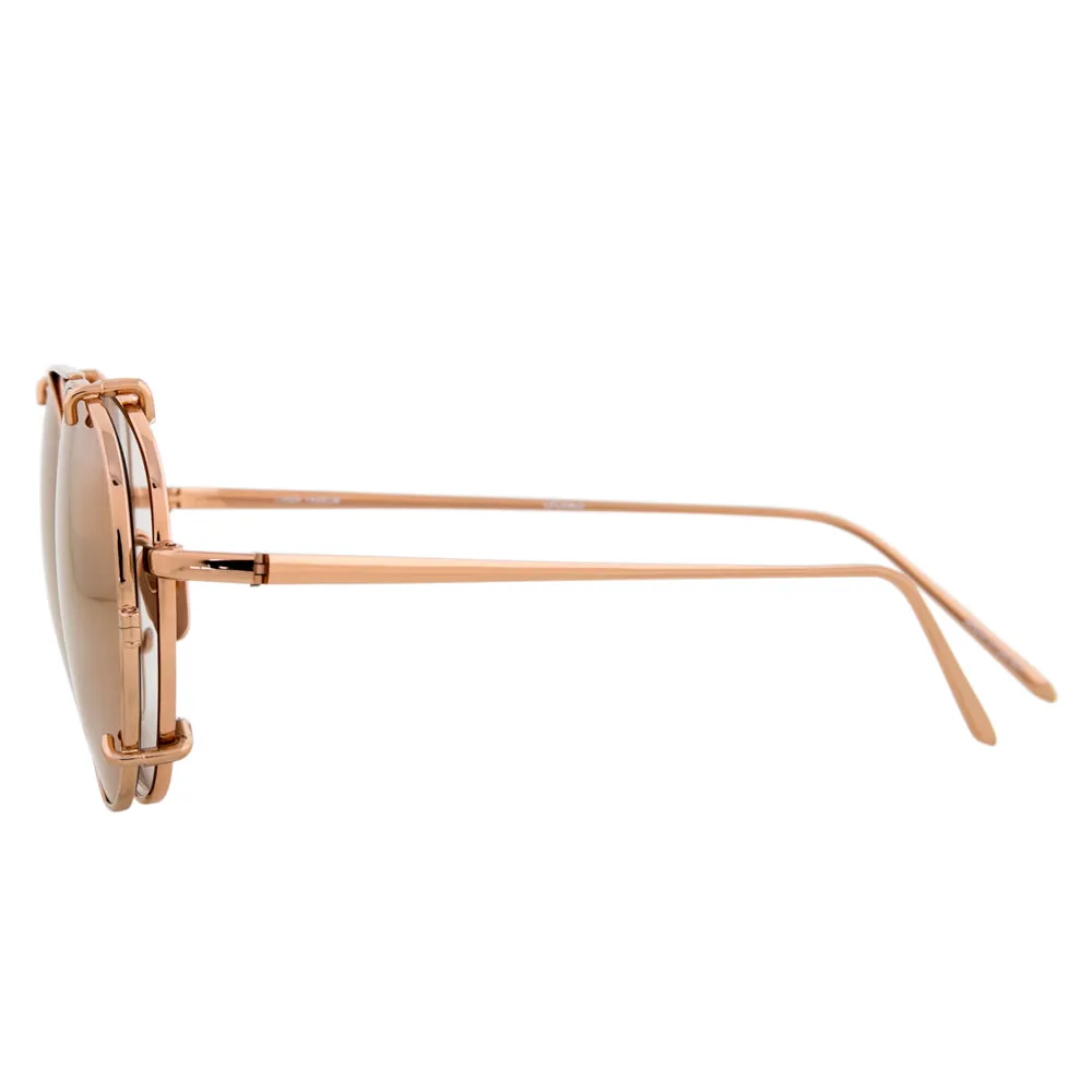 Linda Farrow 646 C3 Oval Sunglasses sold by Linda Farrow product image thumbnail 3