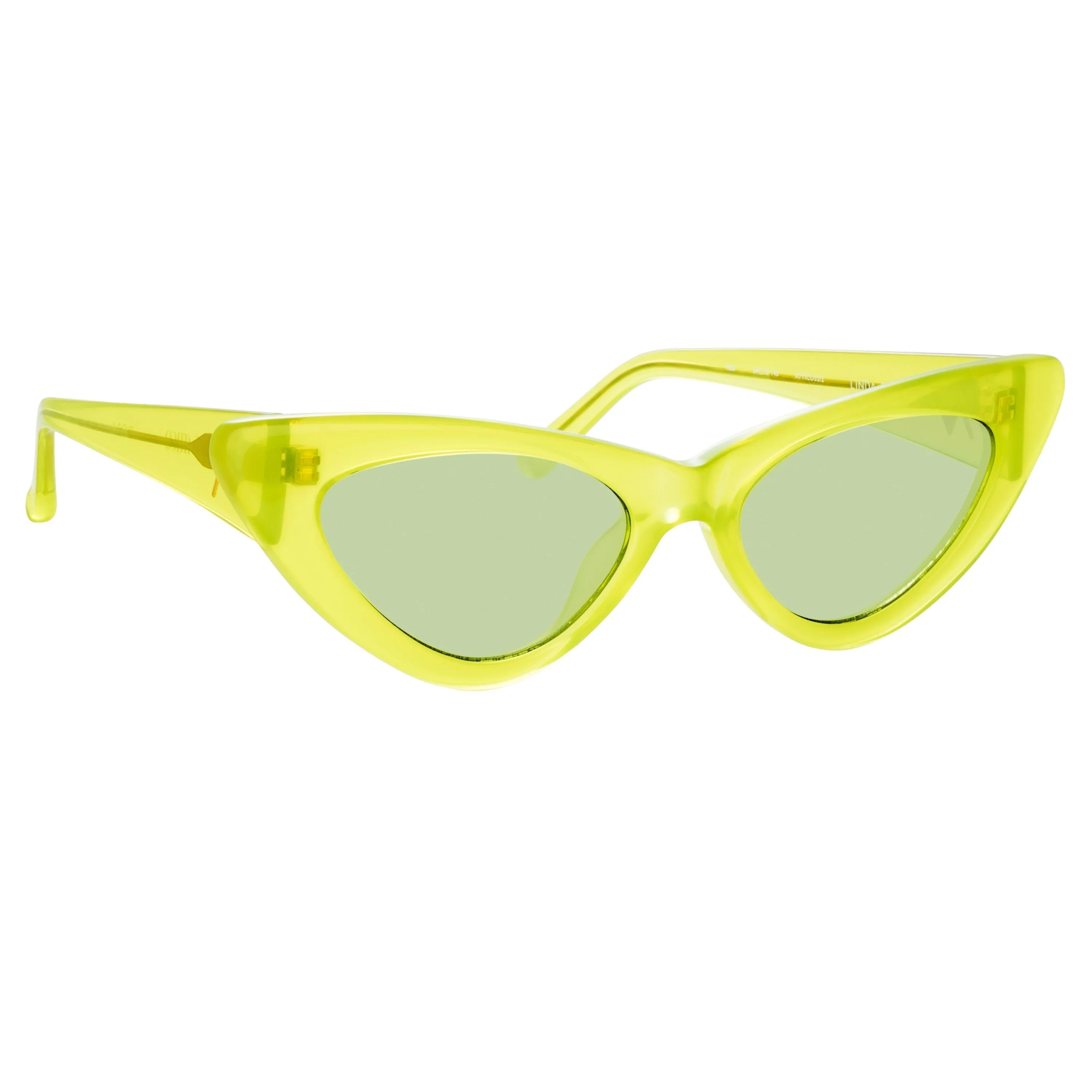 The Attico Dora D-Frame Sunglasses in Green sold by Linda Farrow