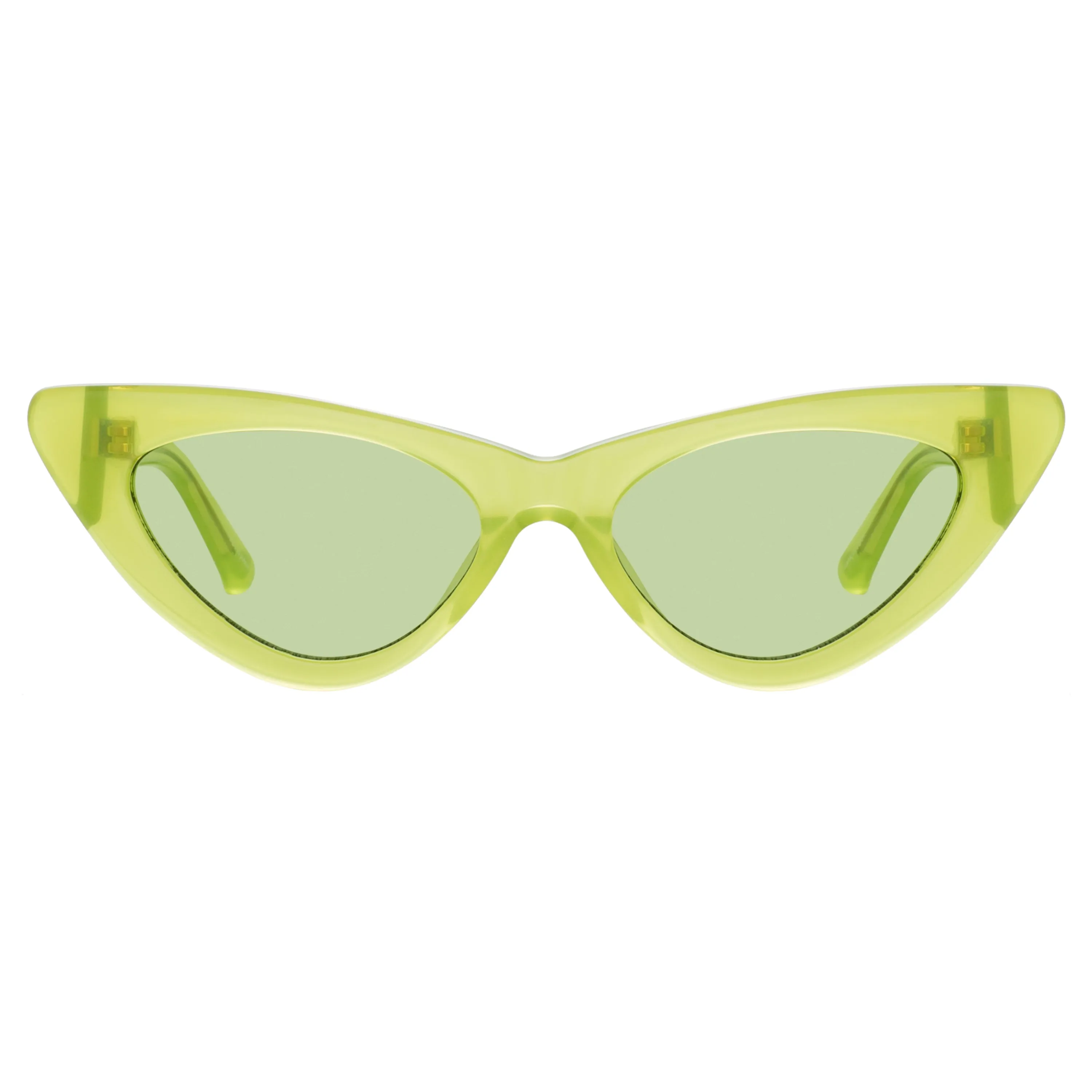 The Attico Dora D-Frame Sunglasses in Green sold by Linda Farrow product image thumbnail 2