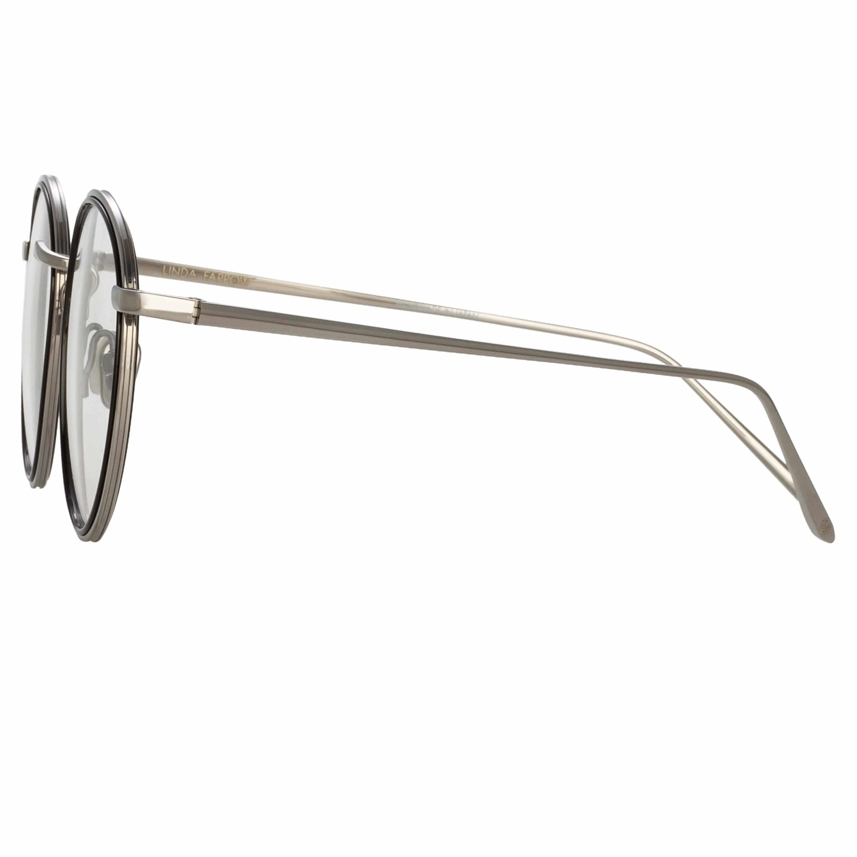Comer Optical Oval Frame in White Gold sold by Linda Farrow product image thumbnail 4