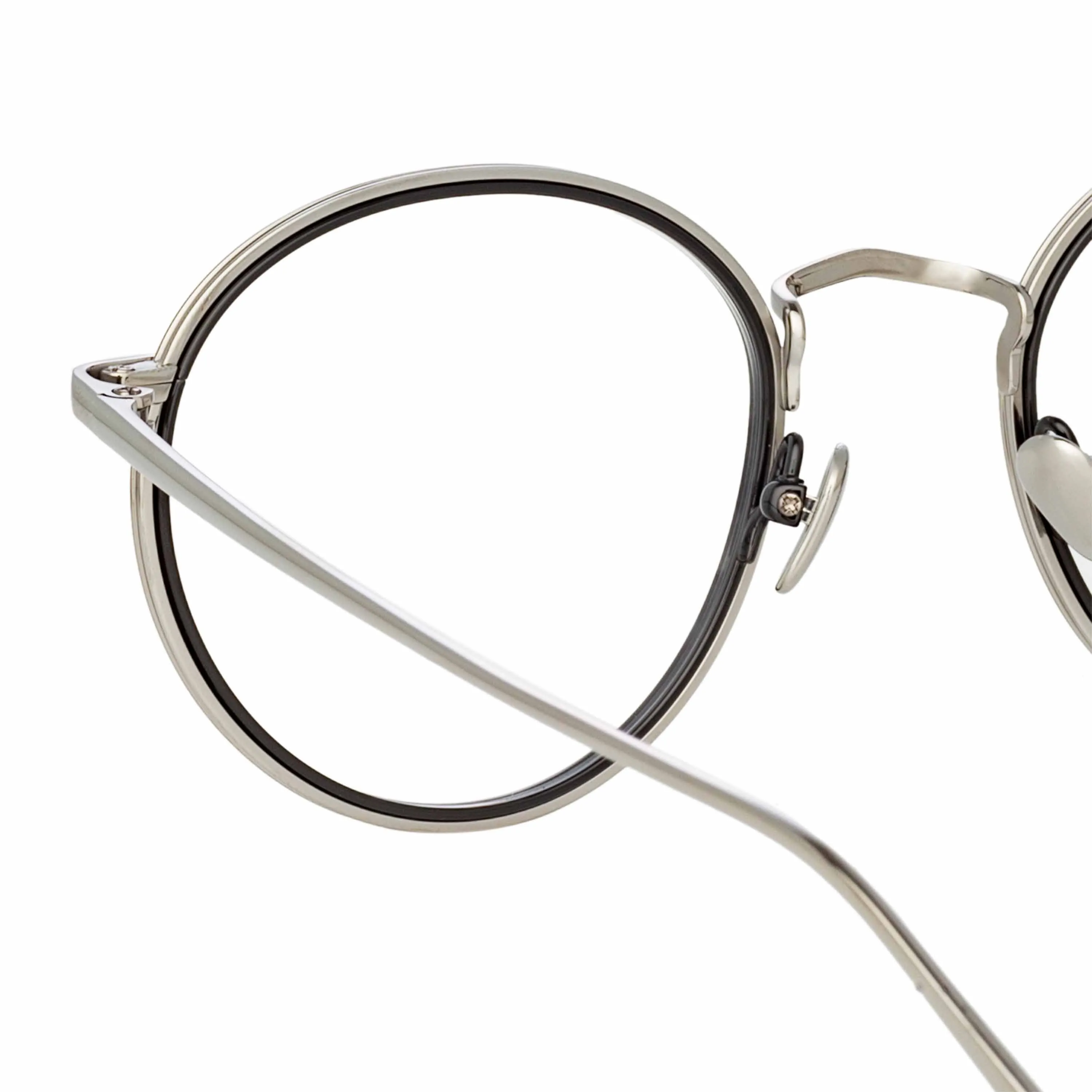 Comer Optical Oval Frame in White Gold sold by Linda Farrow product image thumbnail 5
