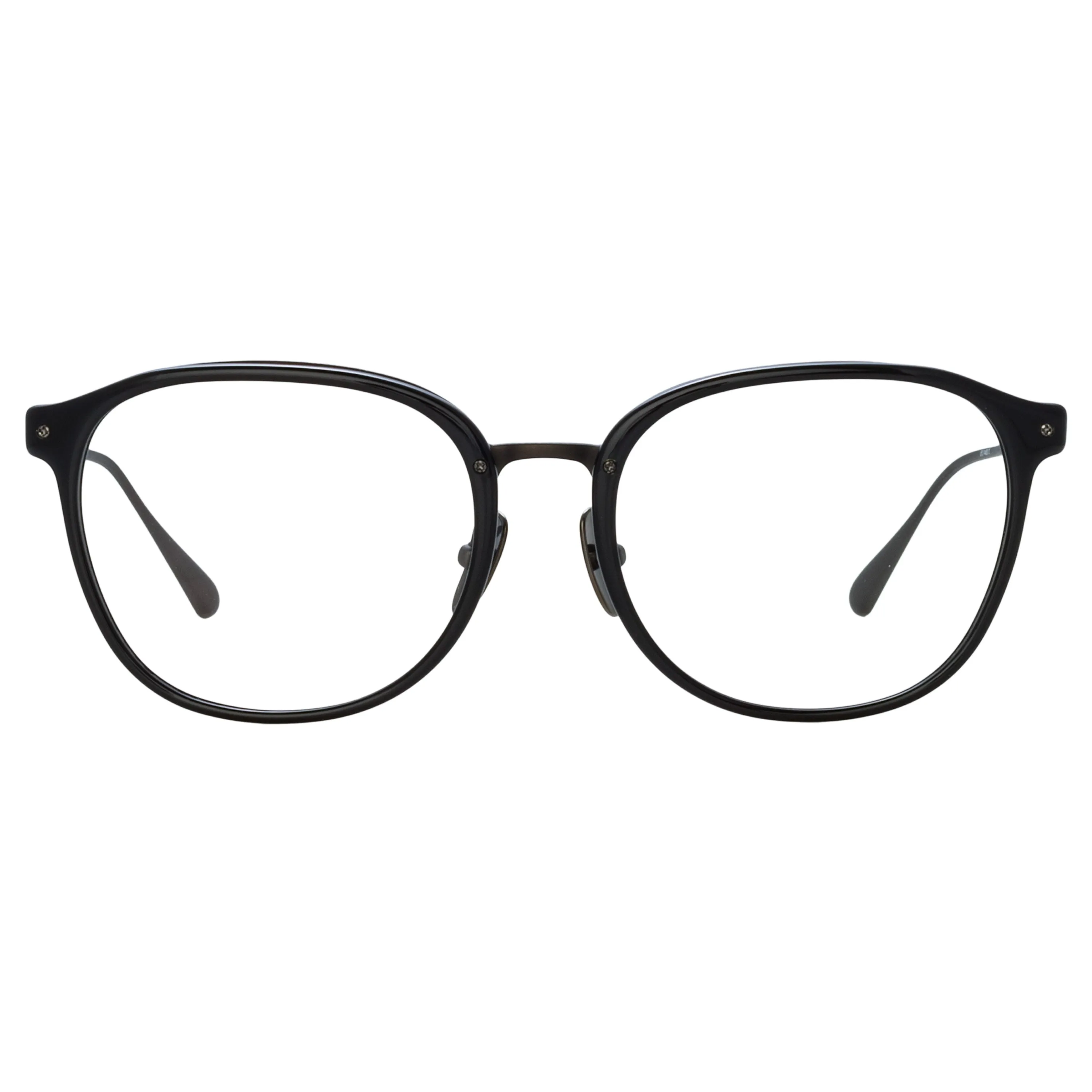 Men's Park Optical D-Frame in Black and Matt Nickel sold by Linda Farrow product image thumbnail 2