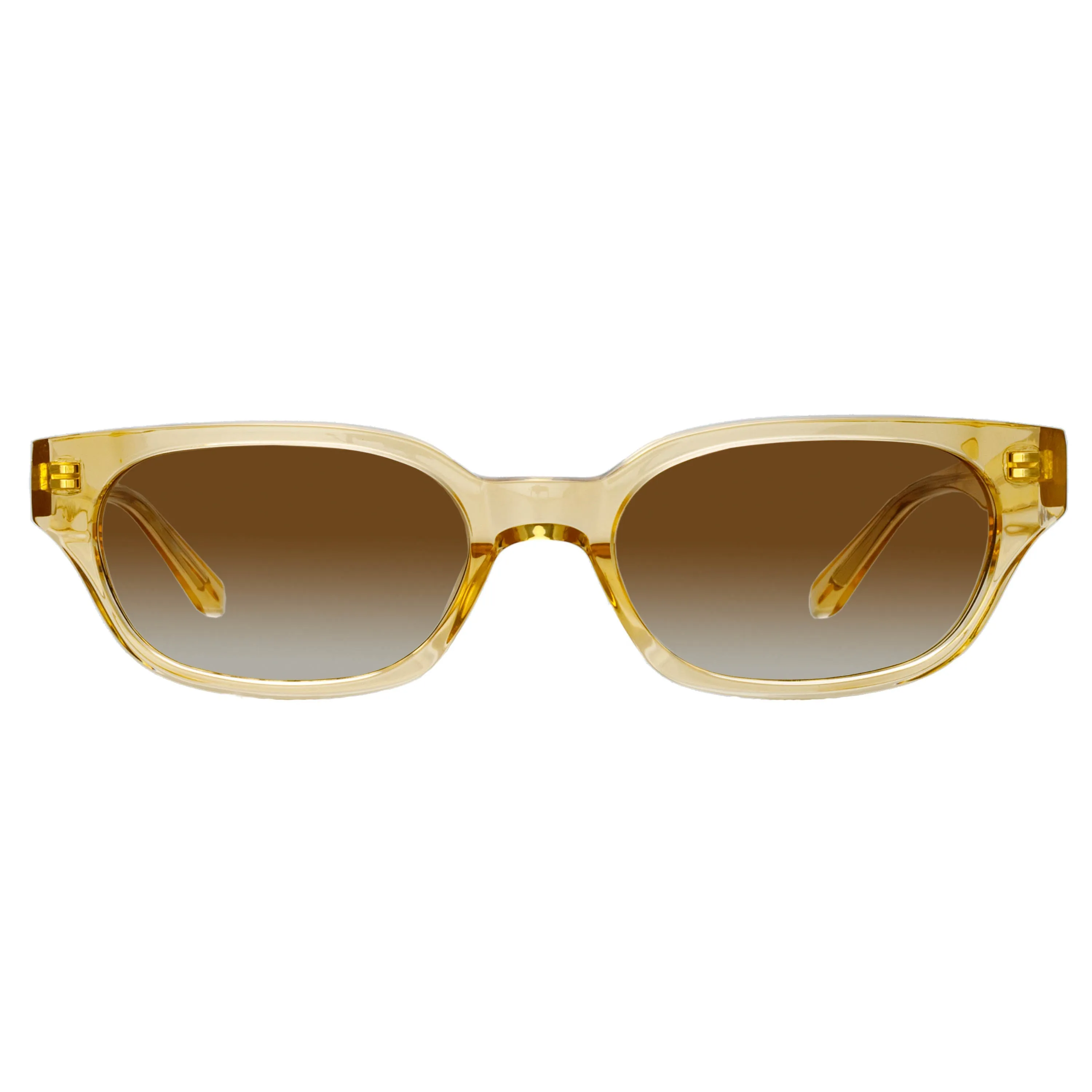 Magda Butrym Medium Cat Eye Sunglasses in Translucent Yellow sold by Linda Farrow product image thumbnail 2