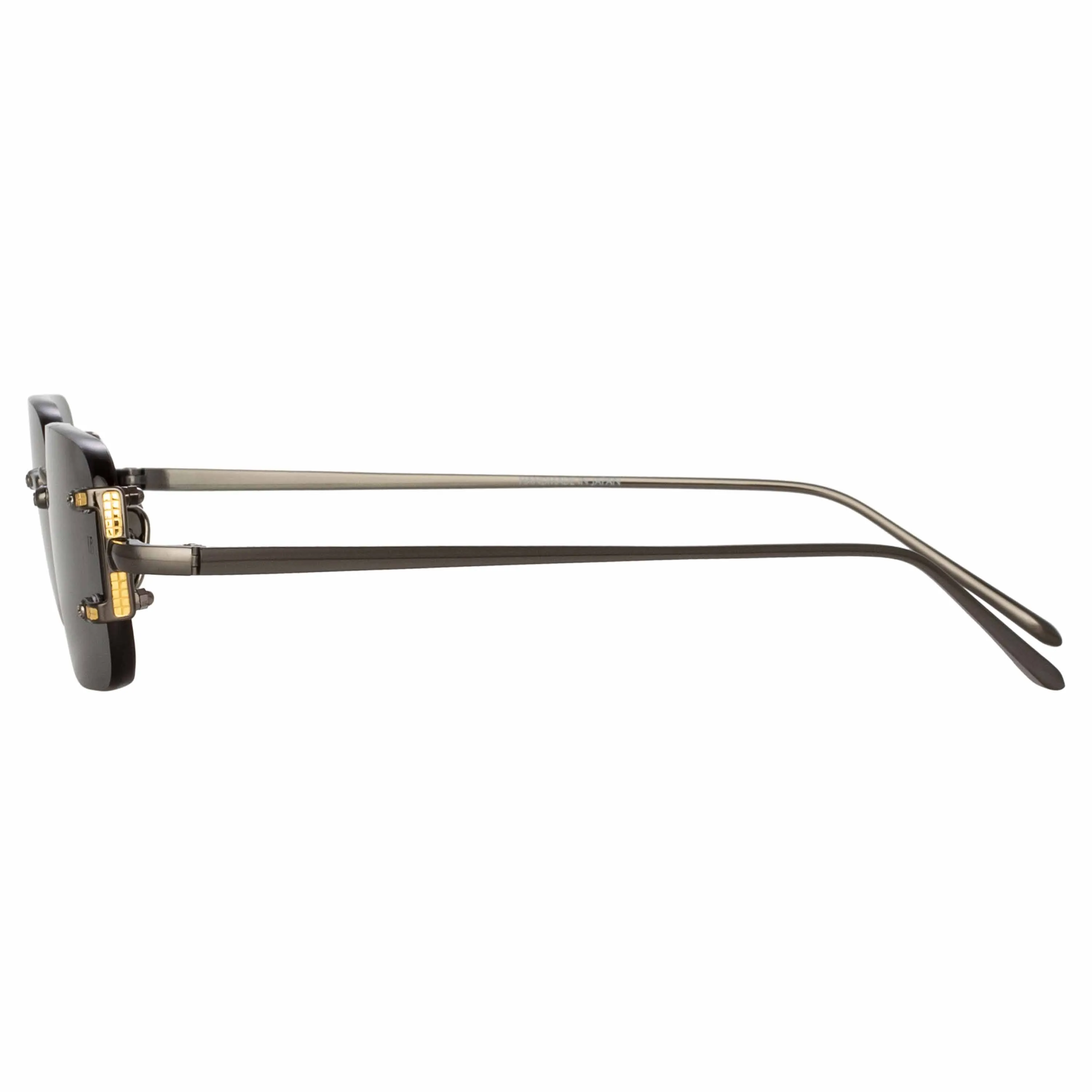 Taylor Rectangular Sunglasses in Nickel sold by Linda Farrow product image thumbnail 5