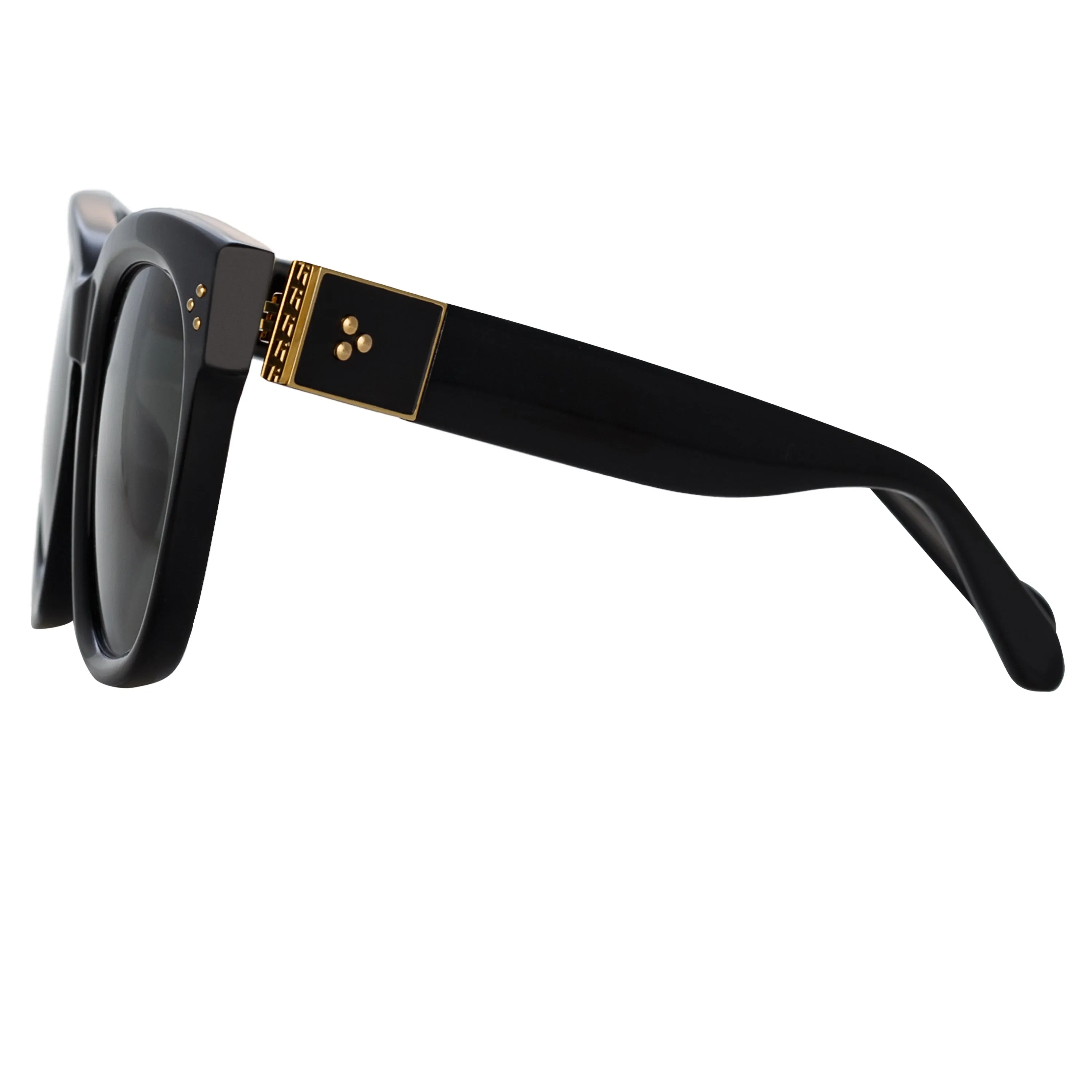 Jenson D-Frame Sunglasses in Black sold by Linda Farrow product image thumbnail 3