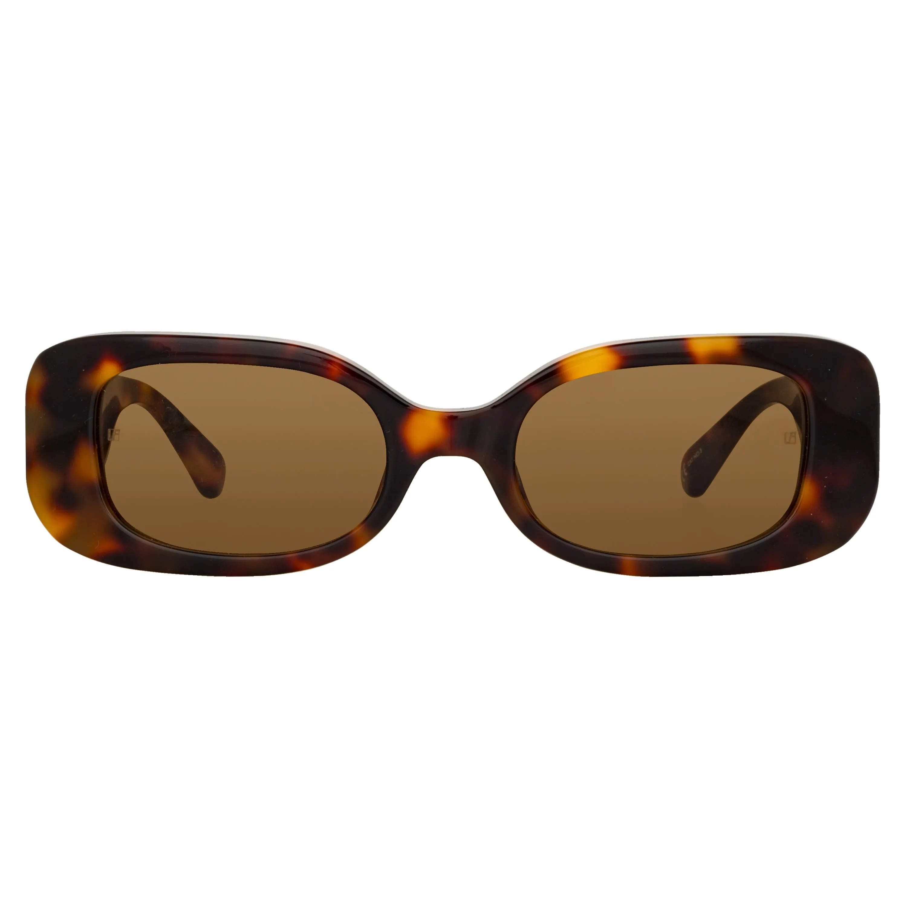 Lola Rectangular Sunglasses in Tortoiseshell sold by Linda Farrow product image thumbnail 2