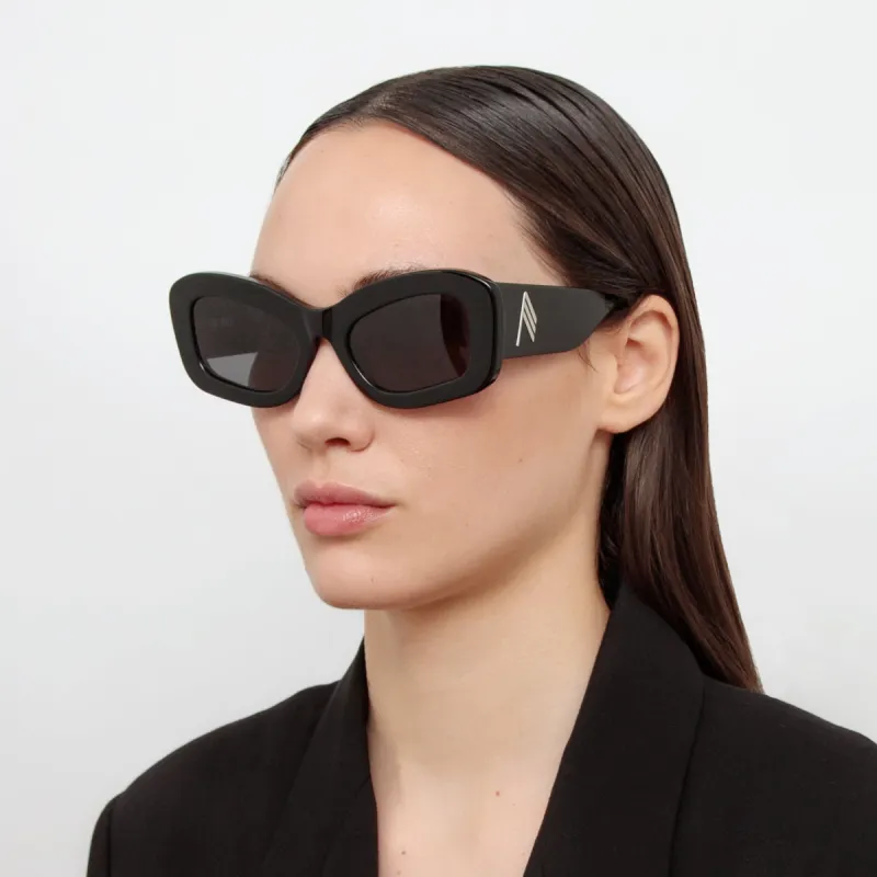 The Attico Harry Cat Eye Sunglasses in Black sold by Linda Farrow