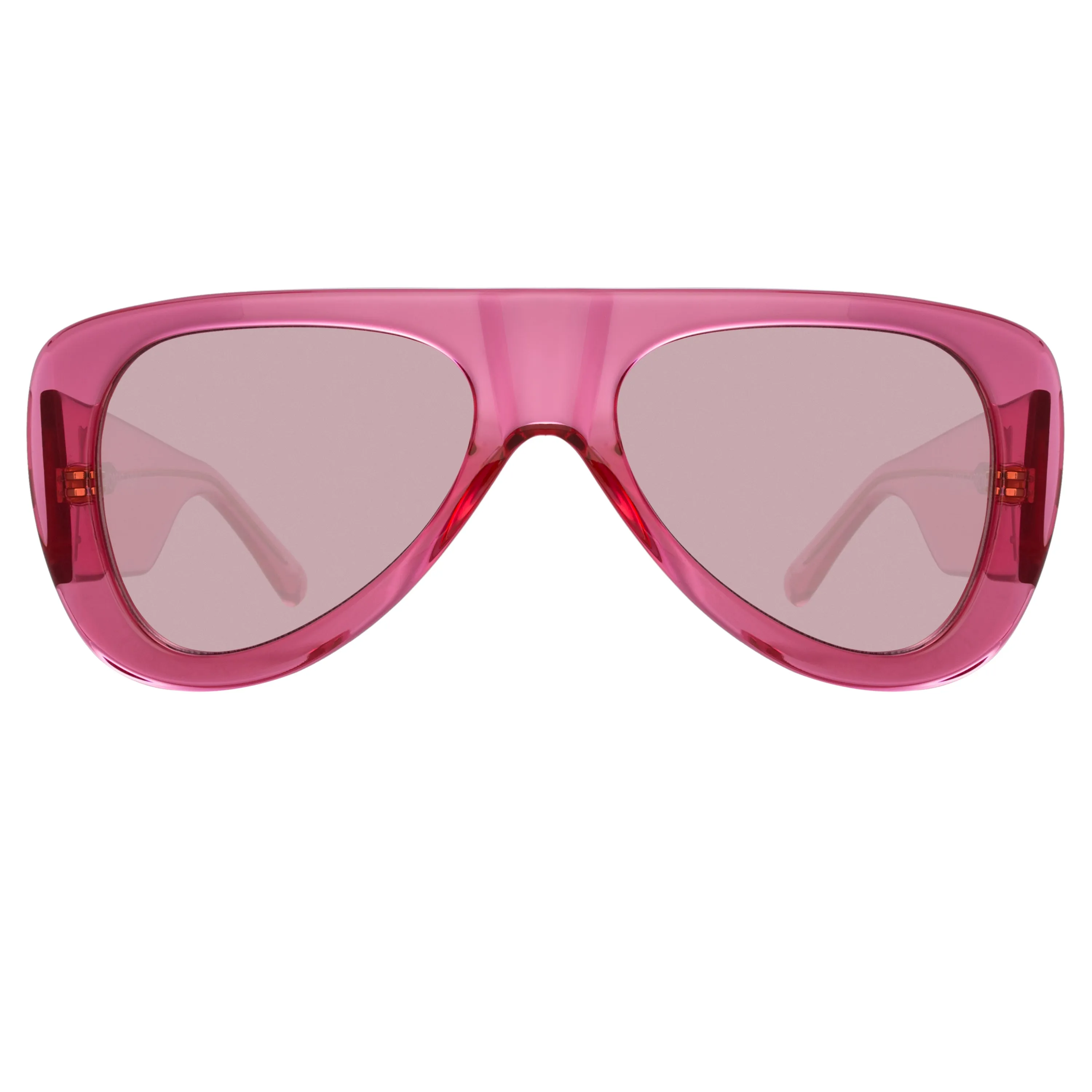 The Attico Edie Aviator Sunglasses in Strawberry sold by Linda Farrow product image thumbnail 2