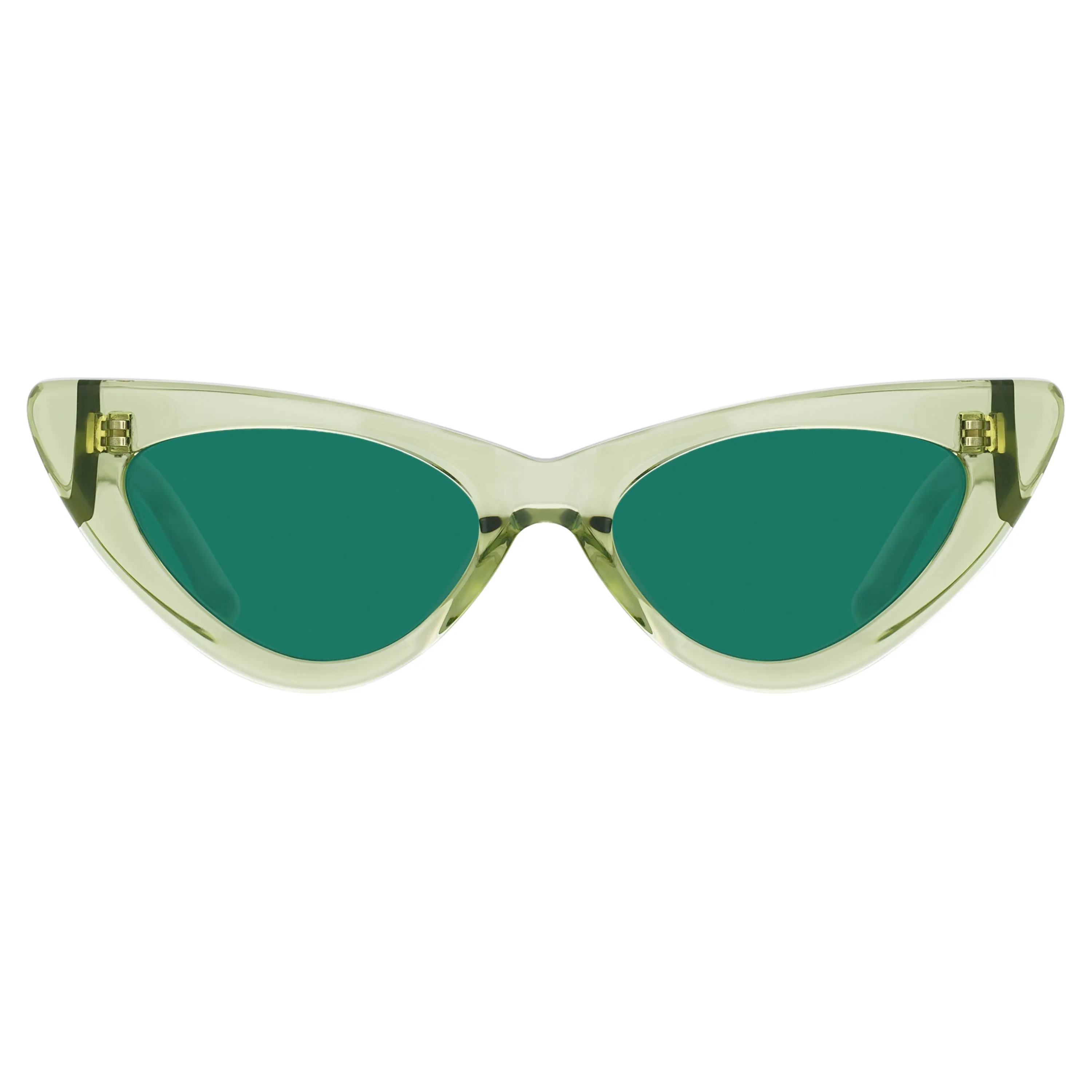 The Attico Dora Cat Eye Sunglasses in Lime sold by Linda Farrow product image thumbnail 2