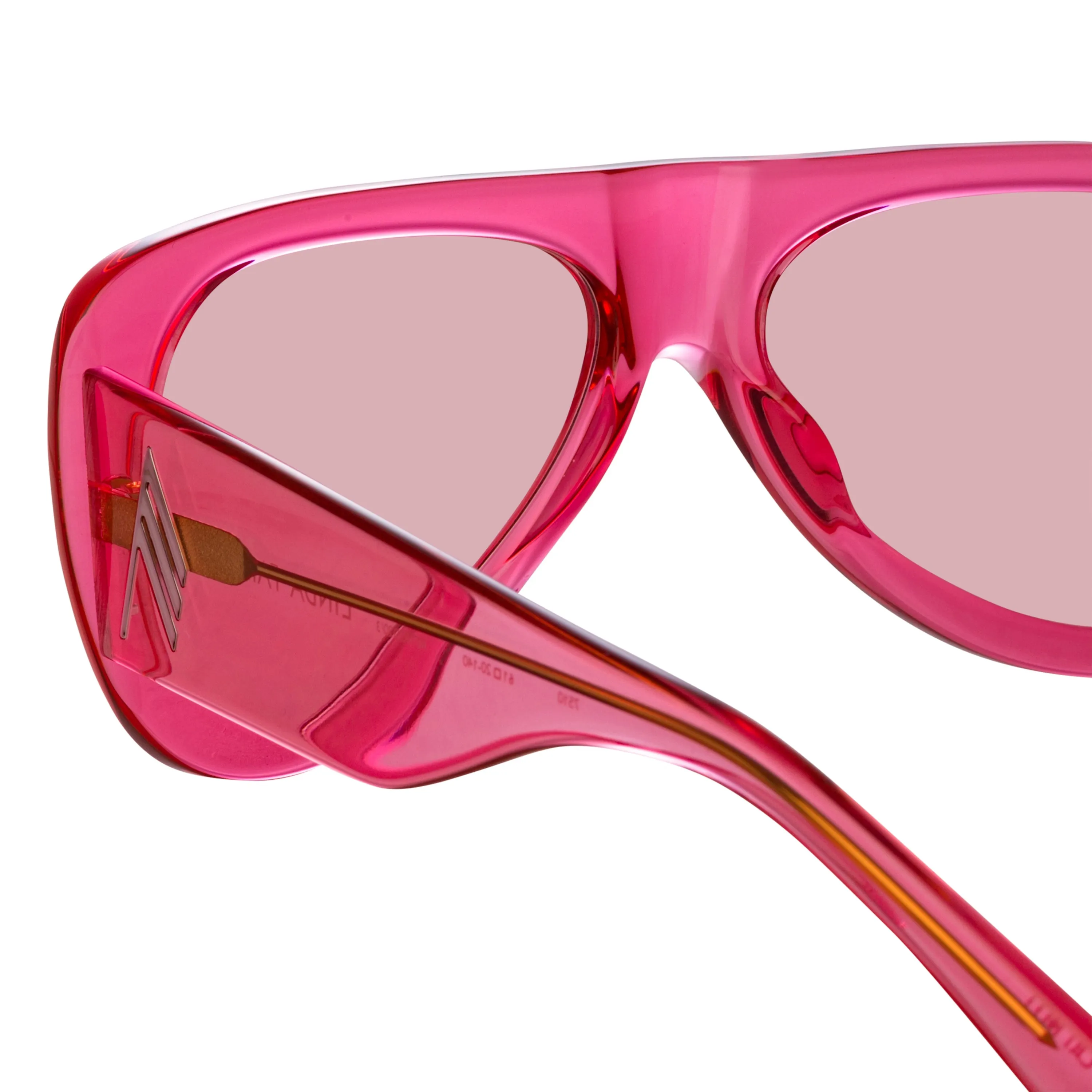 The Attico Edie Aviator Sunglasses in Strawberry sold by Linda Farrow product image thumbnail 4