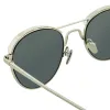 Linda Farrow 623 C2 Oval Sunglasses sold by Linda Farrow