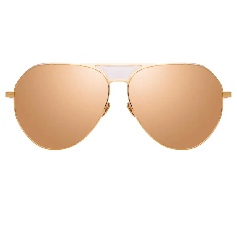 Linda Farrow Matheson C5 Aviator Sunglasses sold by Linda Farrow