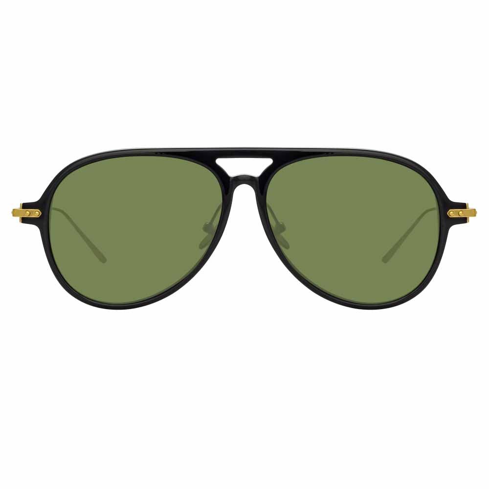Linda Farrow Linear Gilles A C3 Aviator Sunglasses sold by Linda Farrow